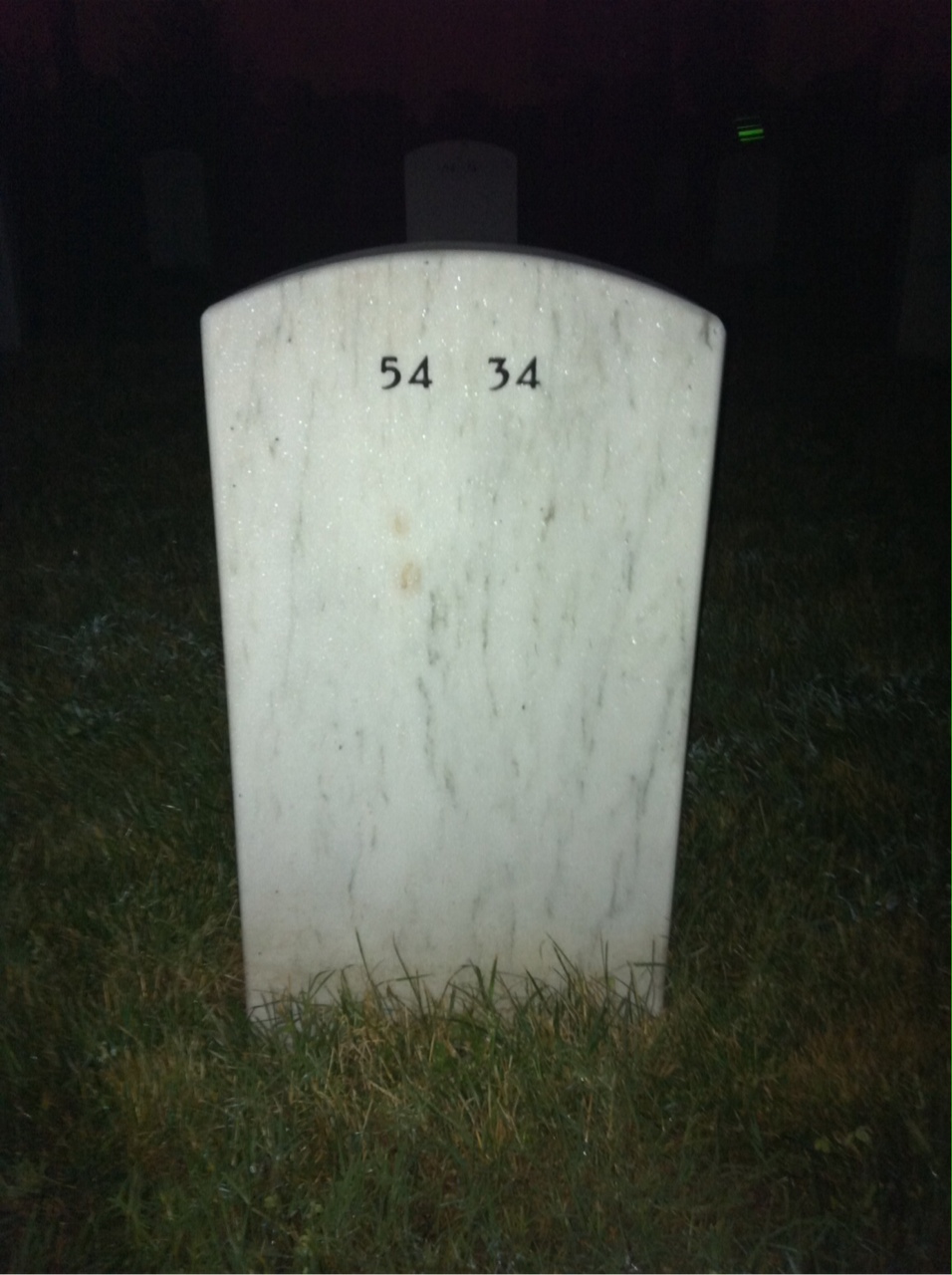 Back of headstone — Michael Kennedy