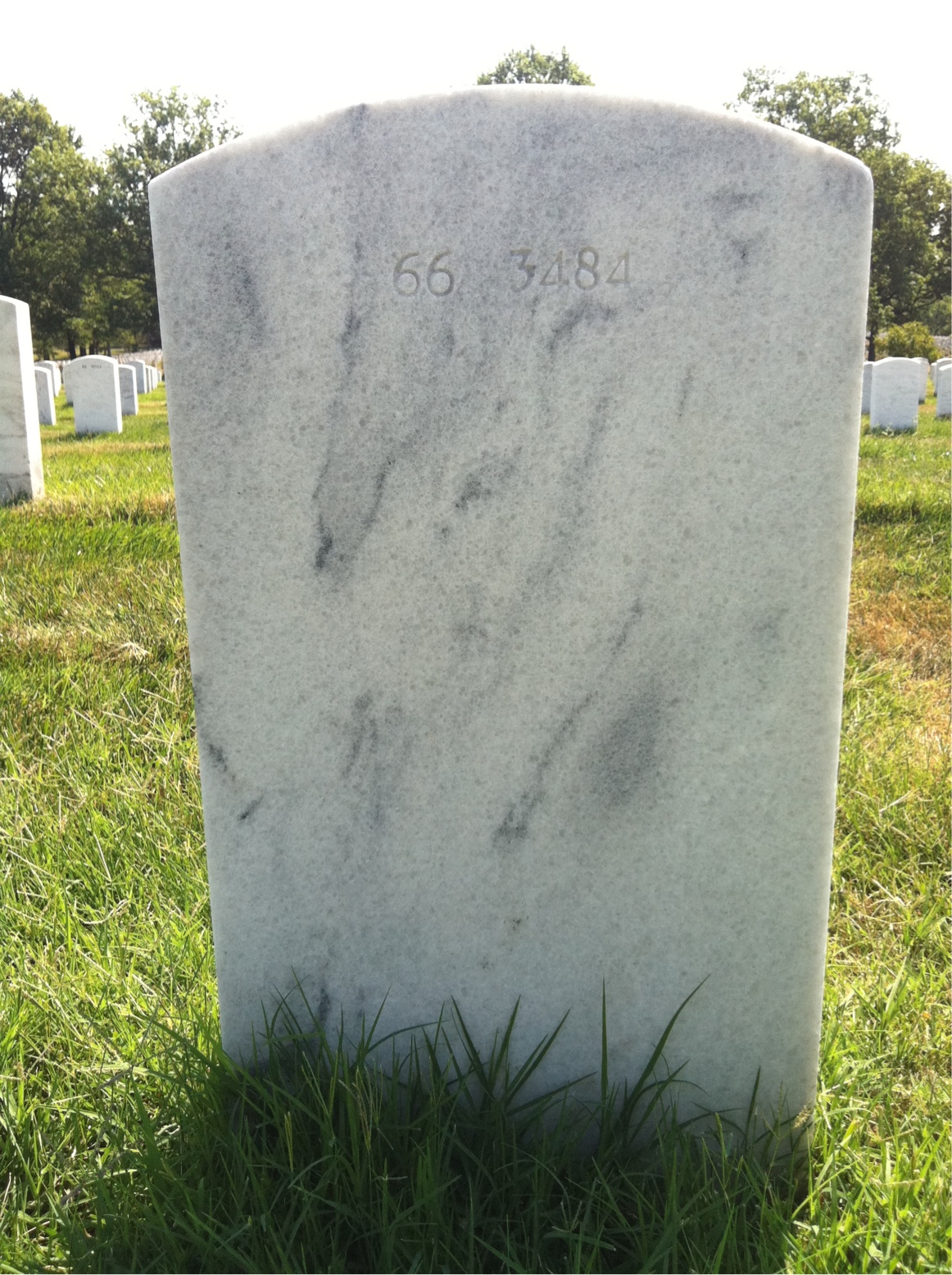 Back of headstone — Aniello Contini