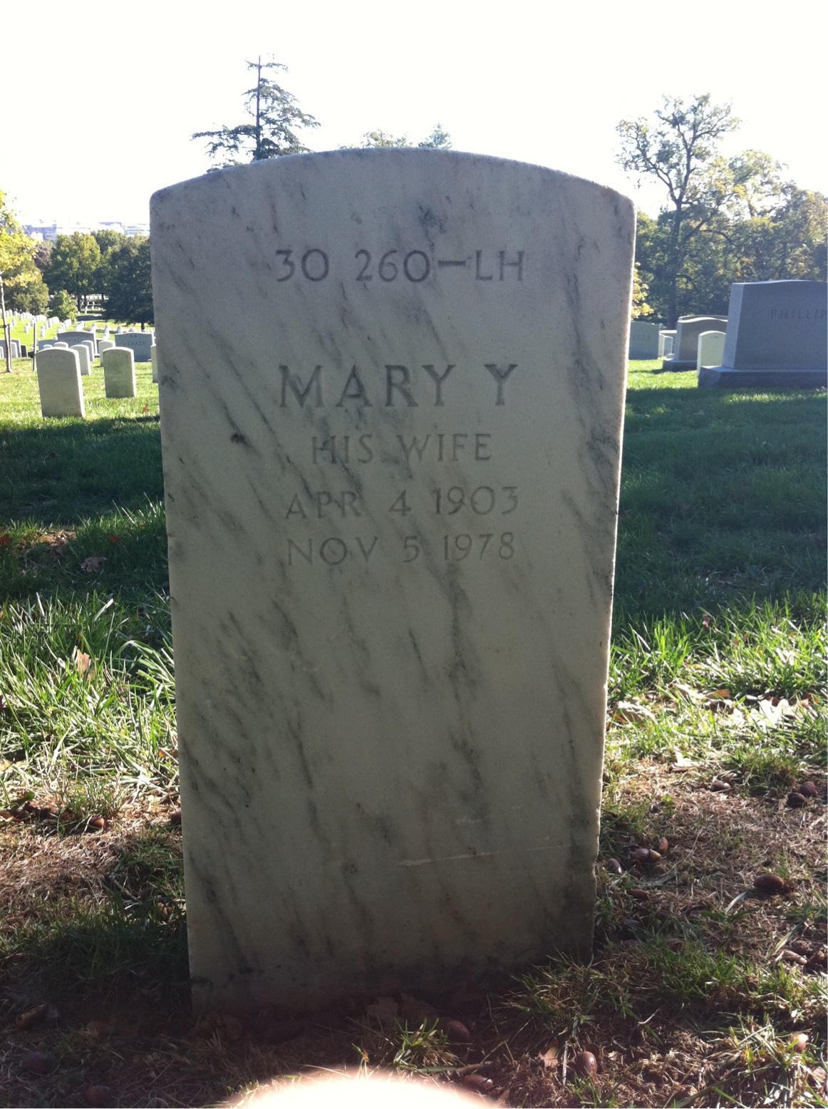 Back of headstone — William Kelly