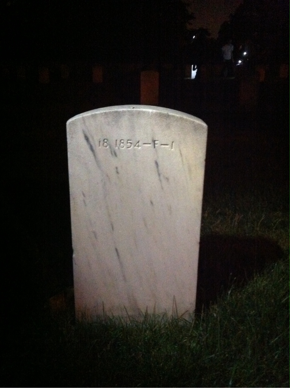 Back of headstone — Charles Money