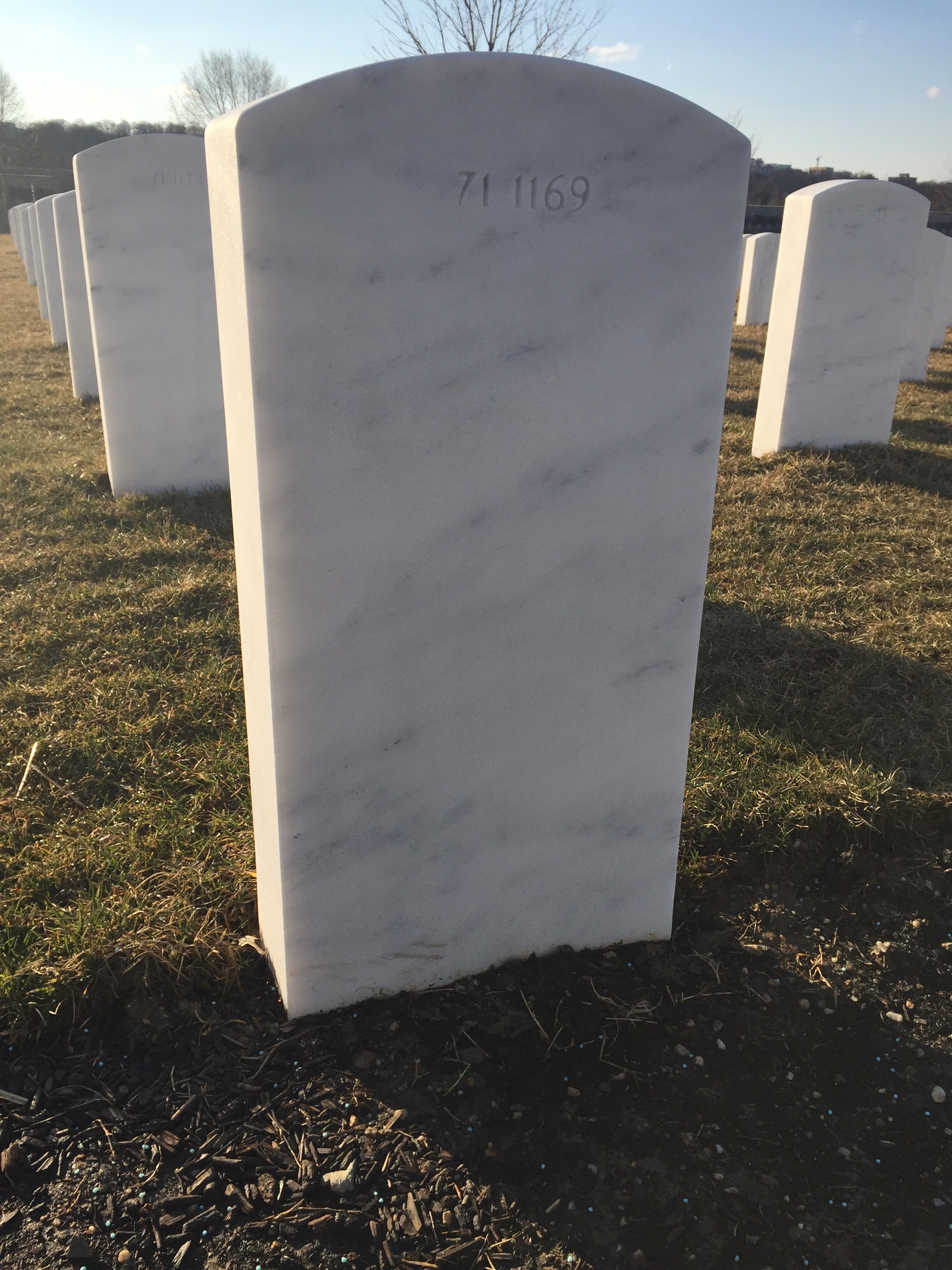 Back of headstone — Vernon Miller