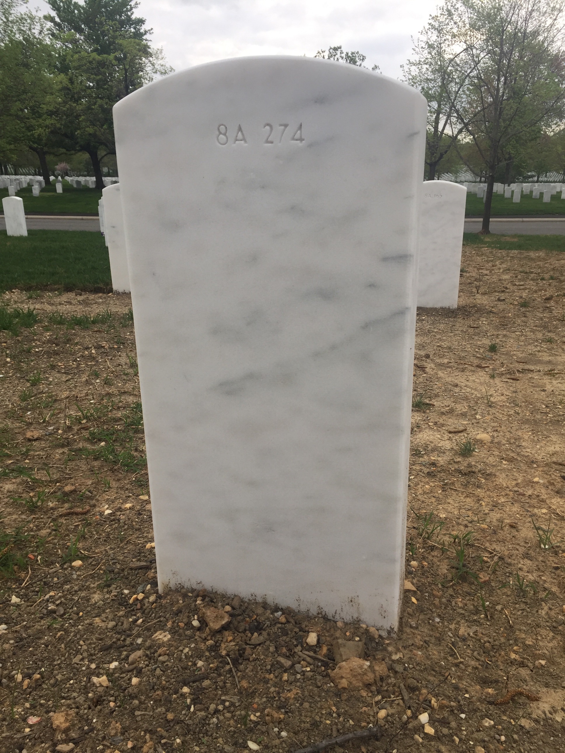 Back of headstone — Thomas Herthie Lasch