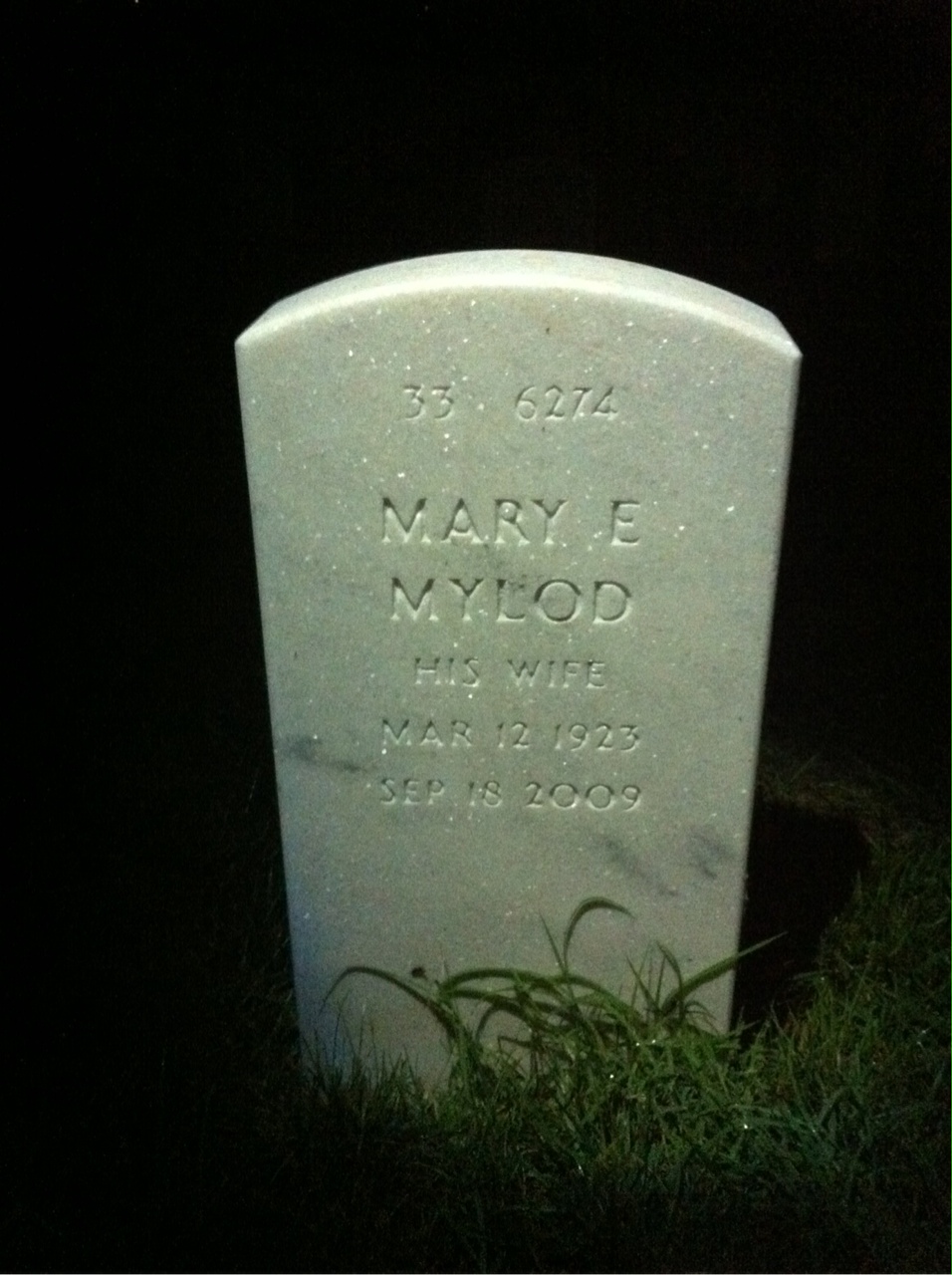 Back of headstone — Michael Dolan
