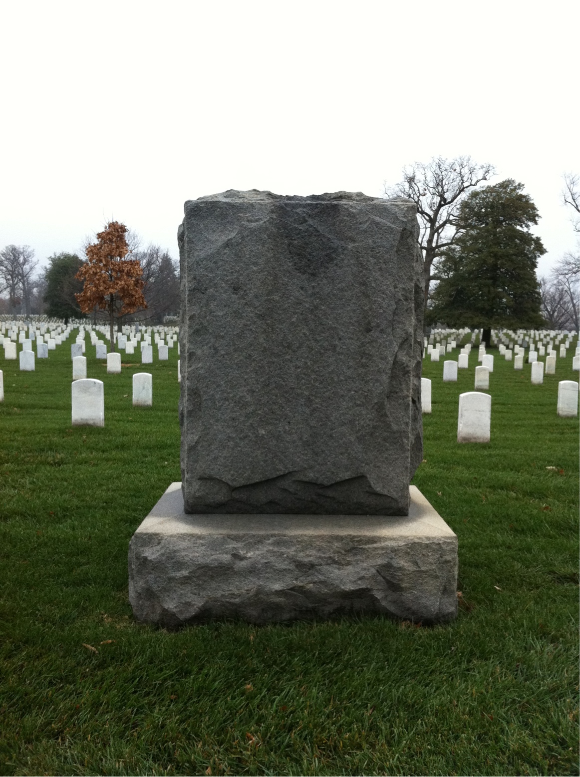 Back of headstone — Jeremiah Allen
