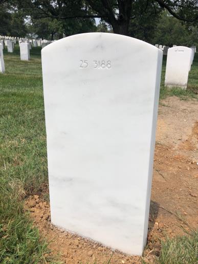 Back of headstone — Ludwig Bednar
