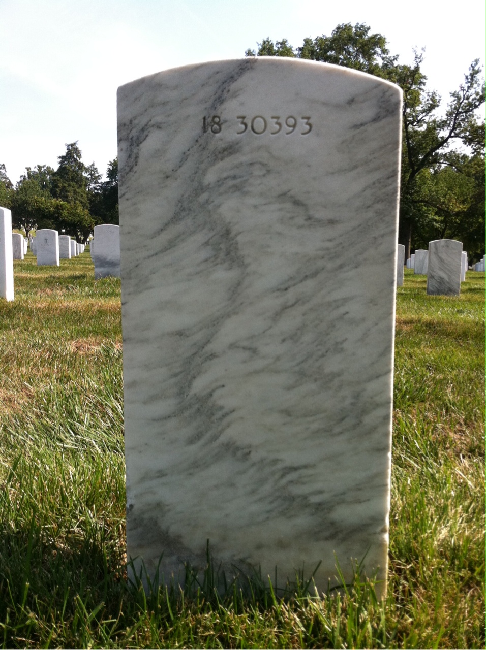 Back of headstone — Paul Bennett
