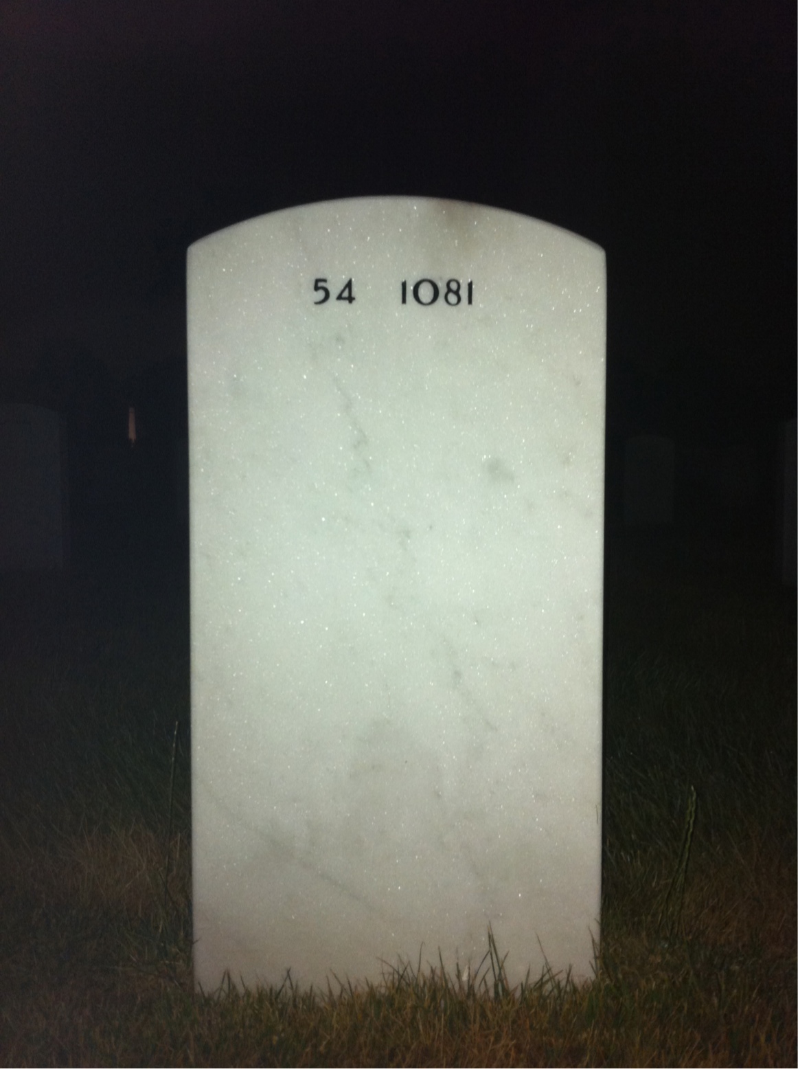 Back of headstone — Helen Kirkwood