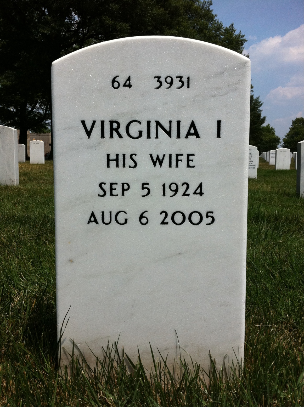 Back of headstone — Francis Mccully