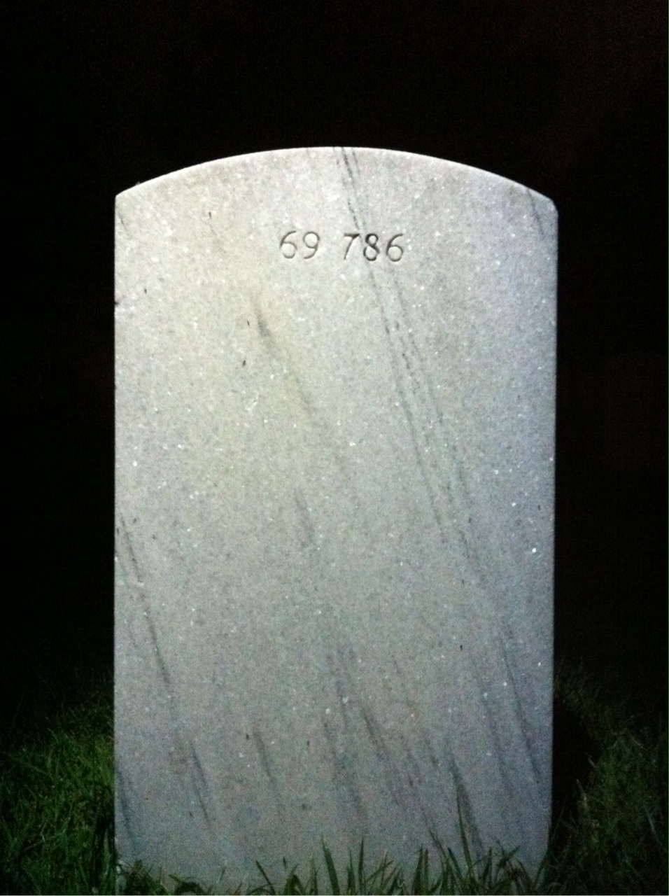 Back of headstone — John Anderson