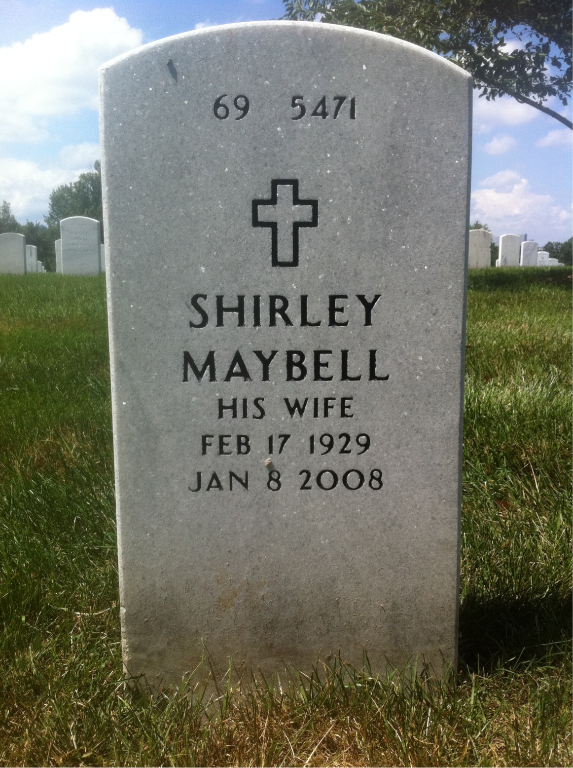 Back of headstone — Walter Ranzau