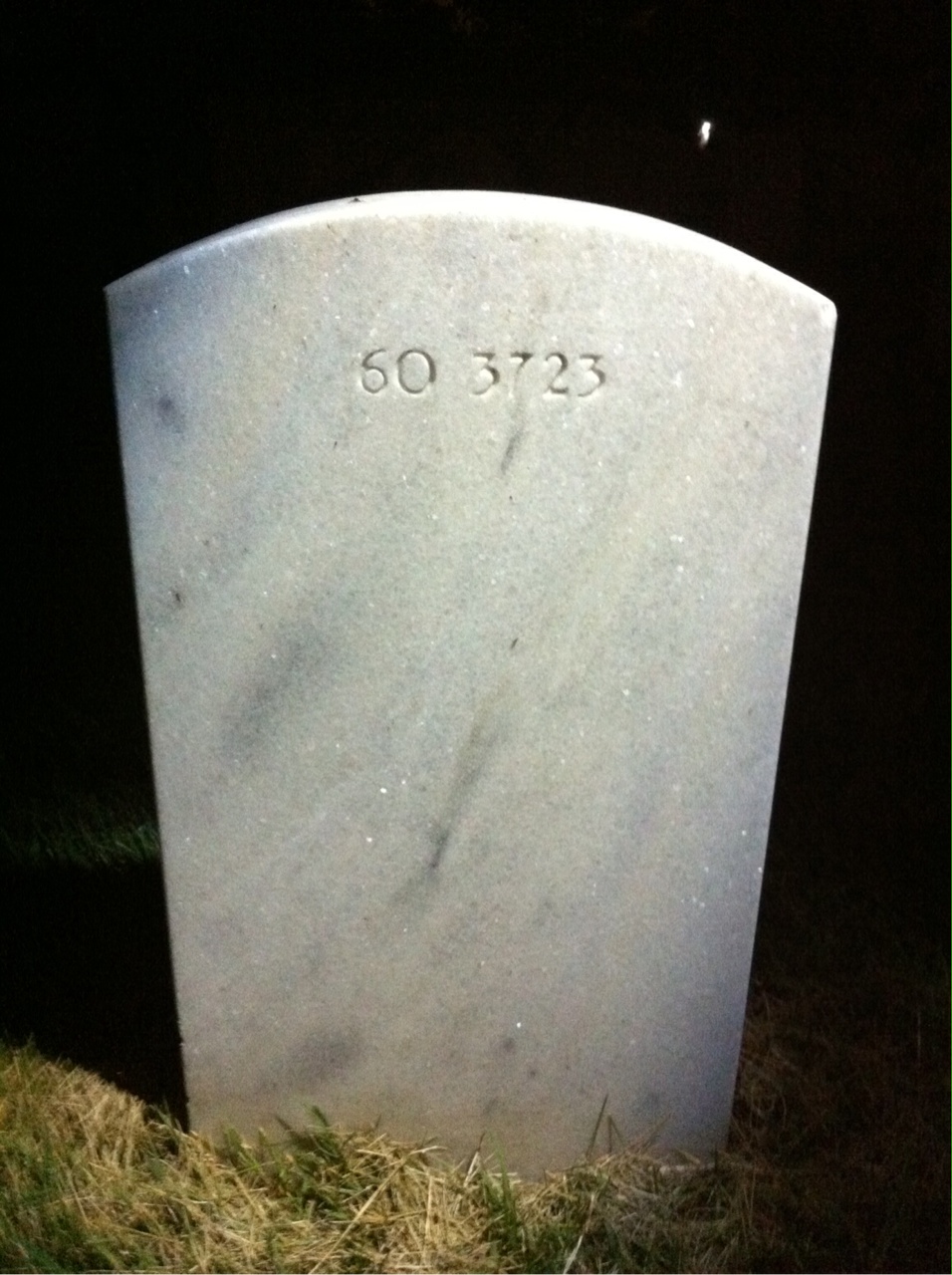 Back of headstone — William Moore