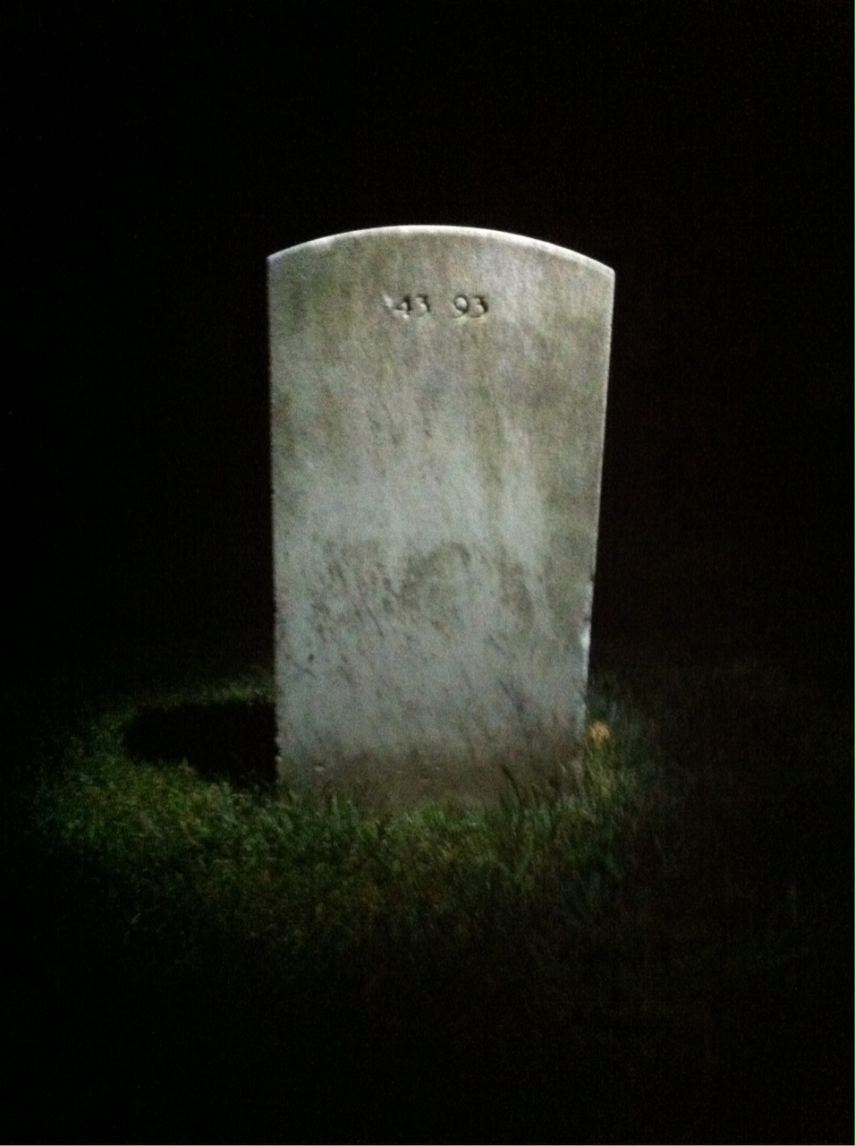 Back of headstone — Woodrow Edward Smith