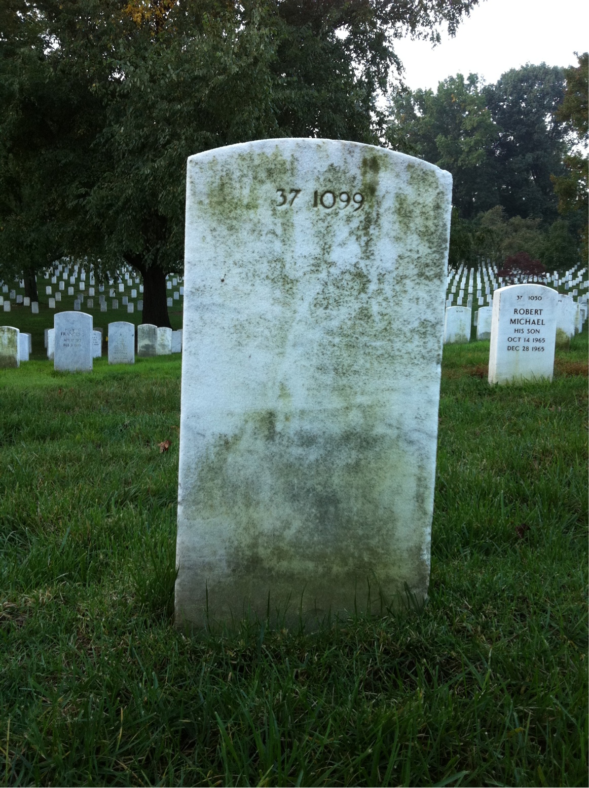 Back of headstone — Arthur Bentley