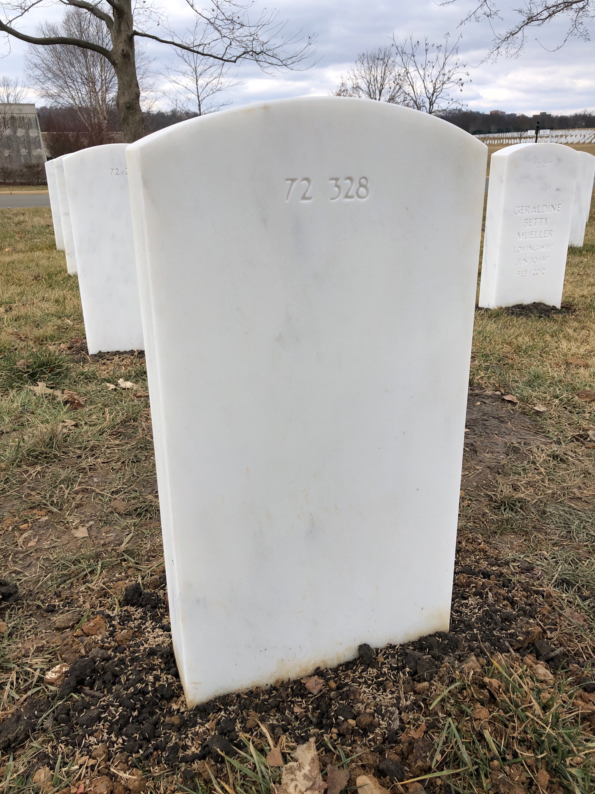 Back of headstone — Nicholas Lee Green