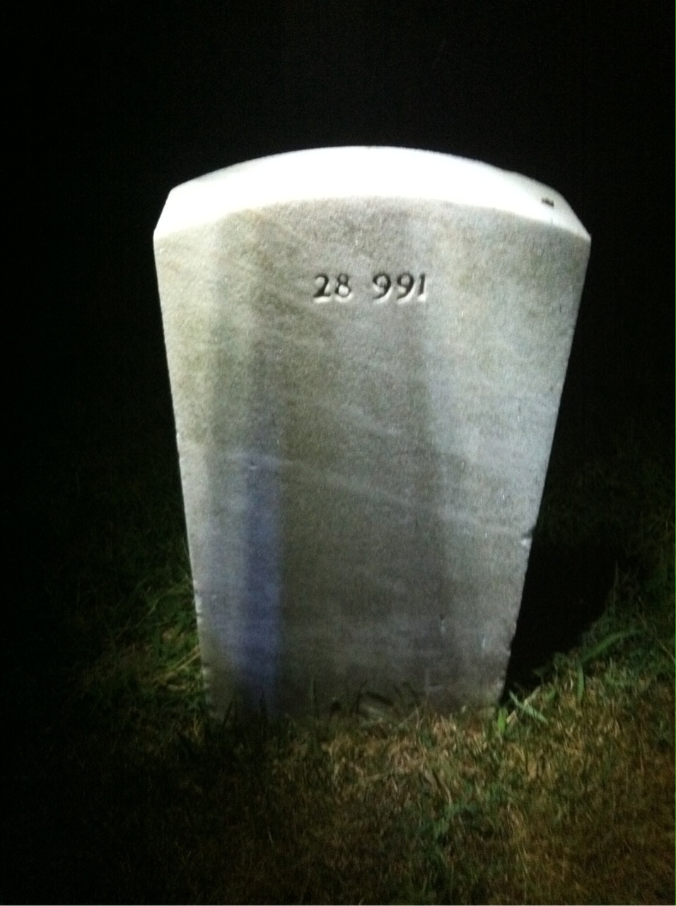 Back of headstone — Henry Moore