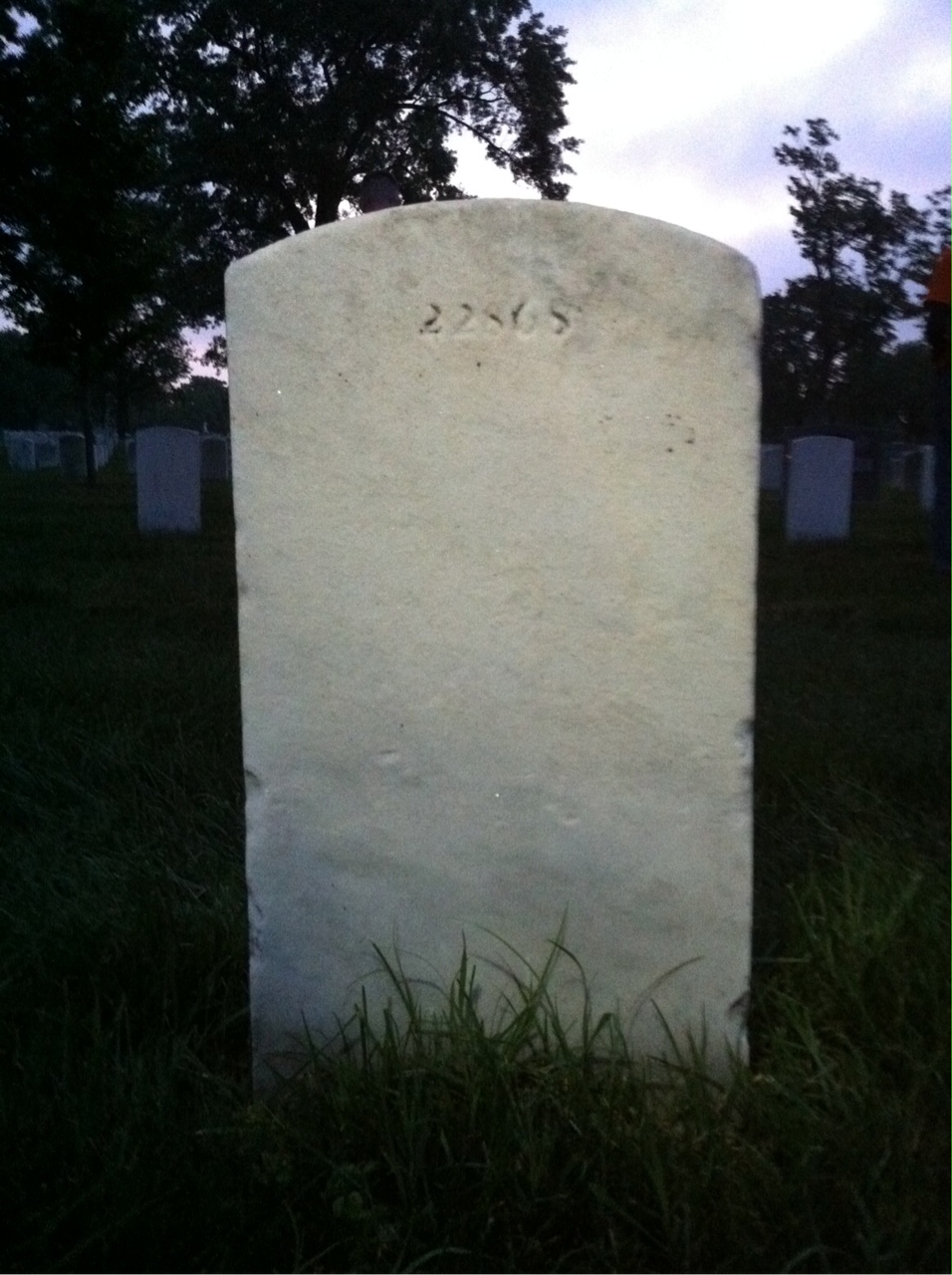 Back of headstone — Edward Mullesch