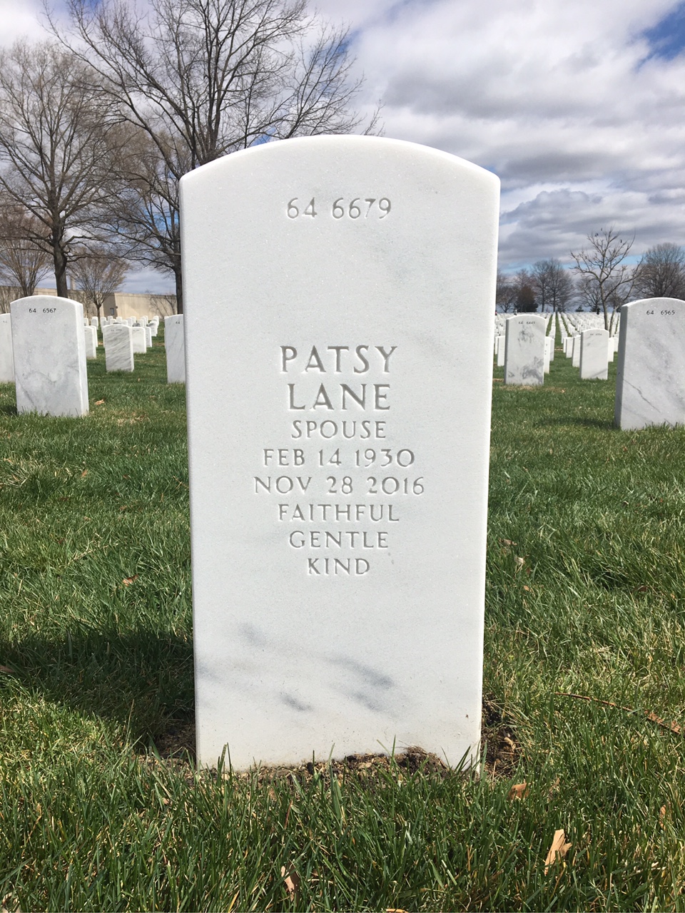 Back of headstone — Redmond Forrester