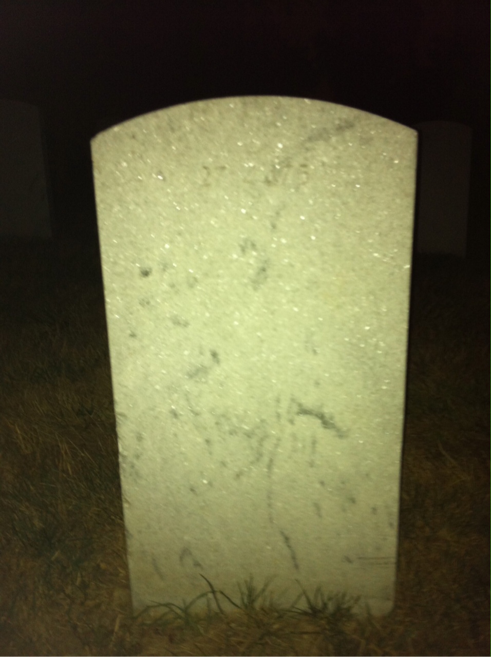 Back of headstone — Harry Bailey