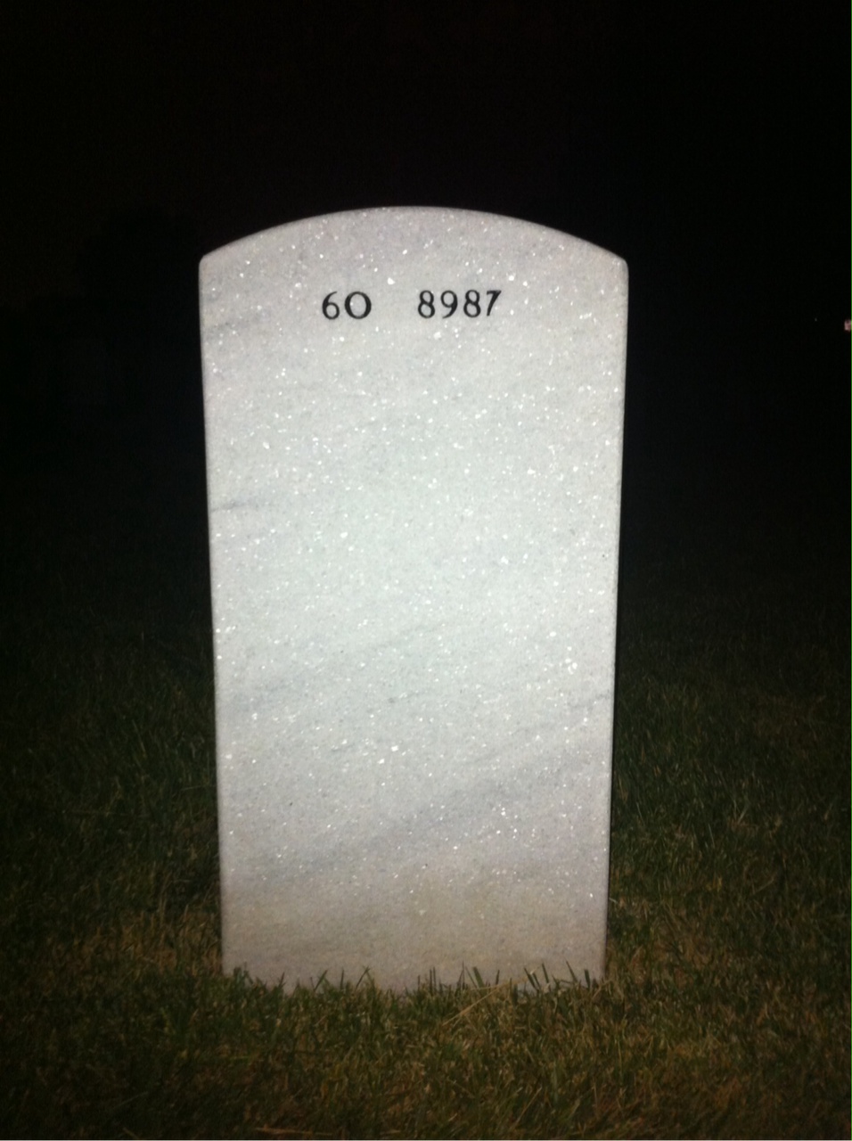 Back of headstone — Gomer Reese