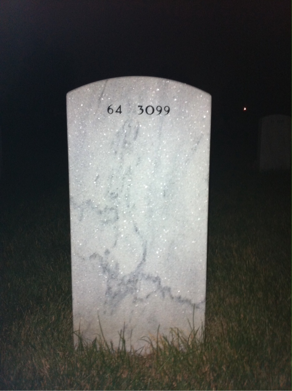 Back of headstone — John Frost