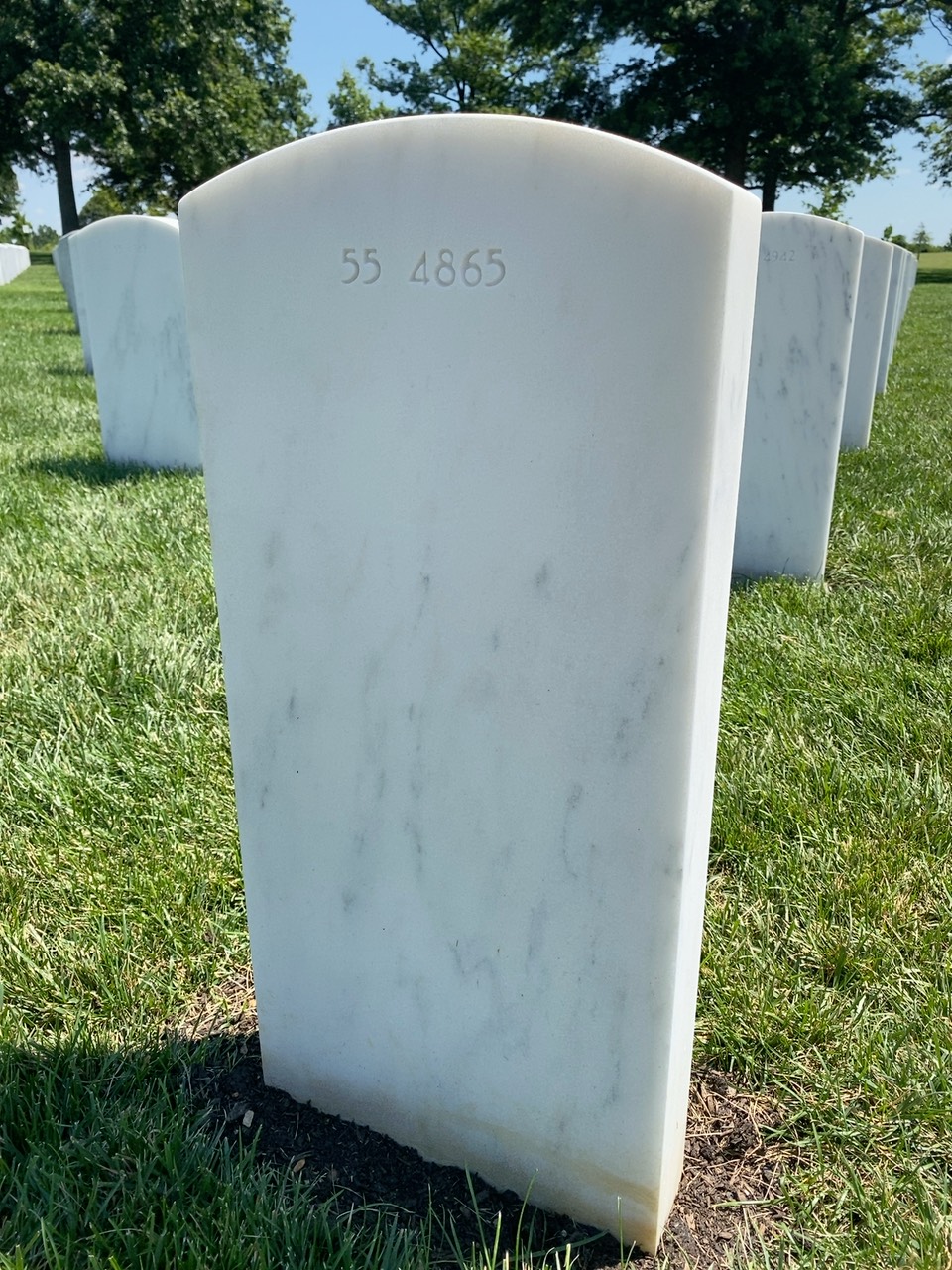 Back of headstone — Timothy Bryan Hart