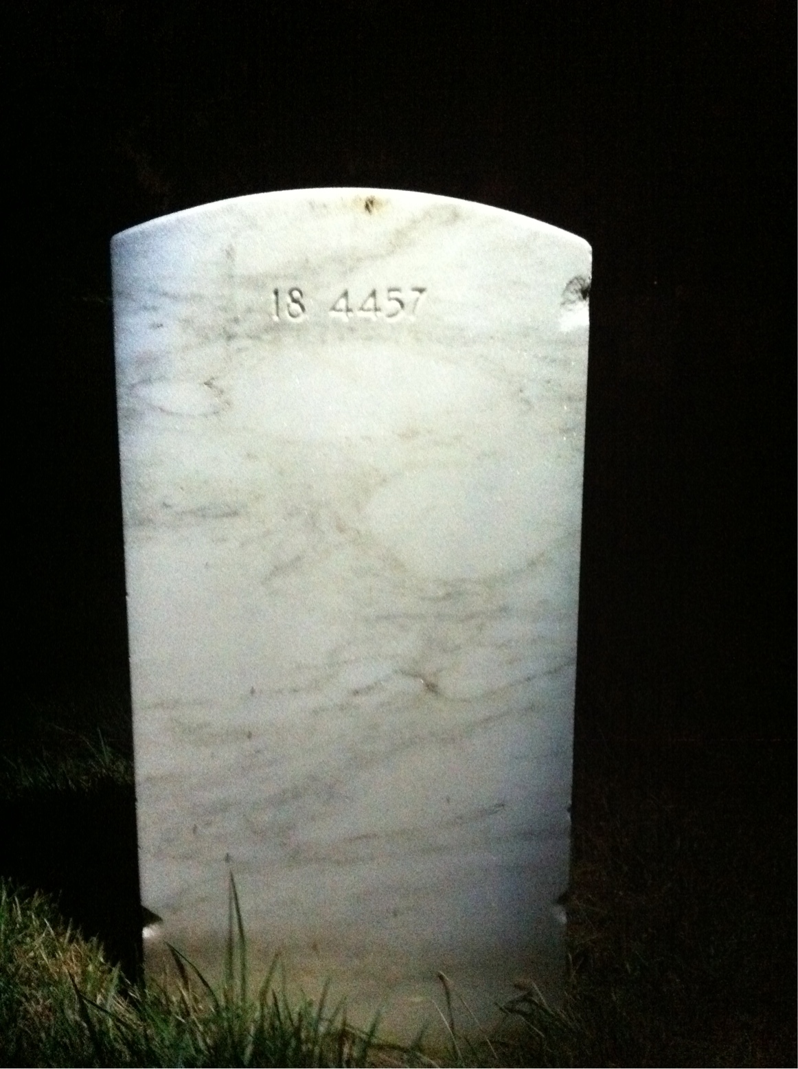 Back of headstone — Peter Andrews