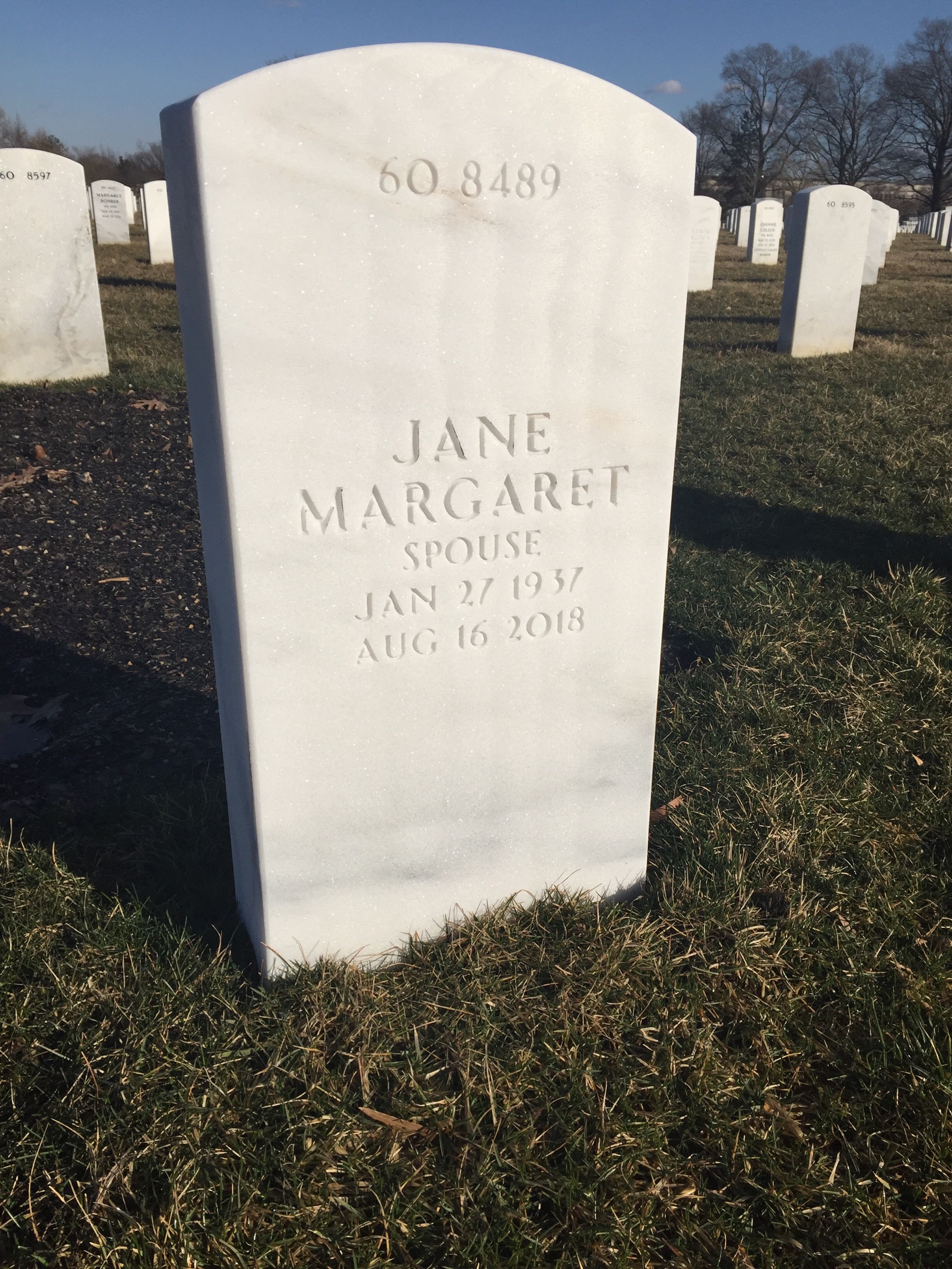 Back of headstone — Frederick Joy