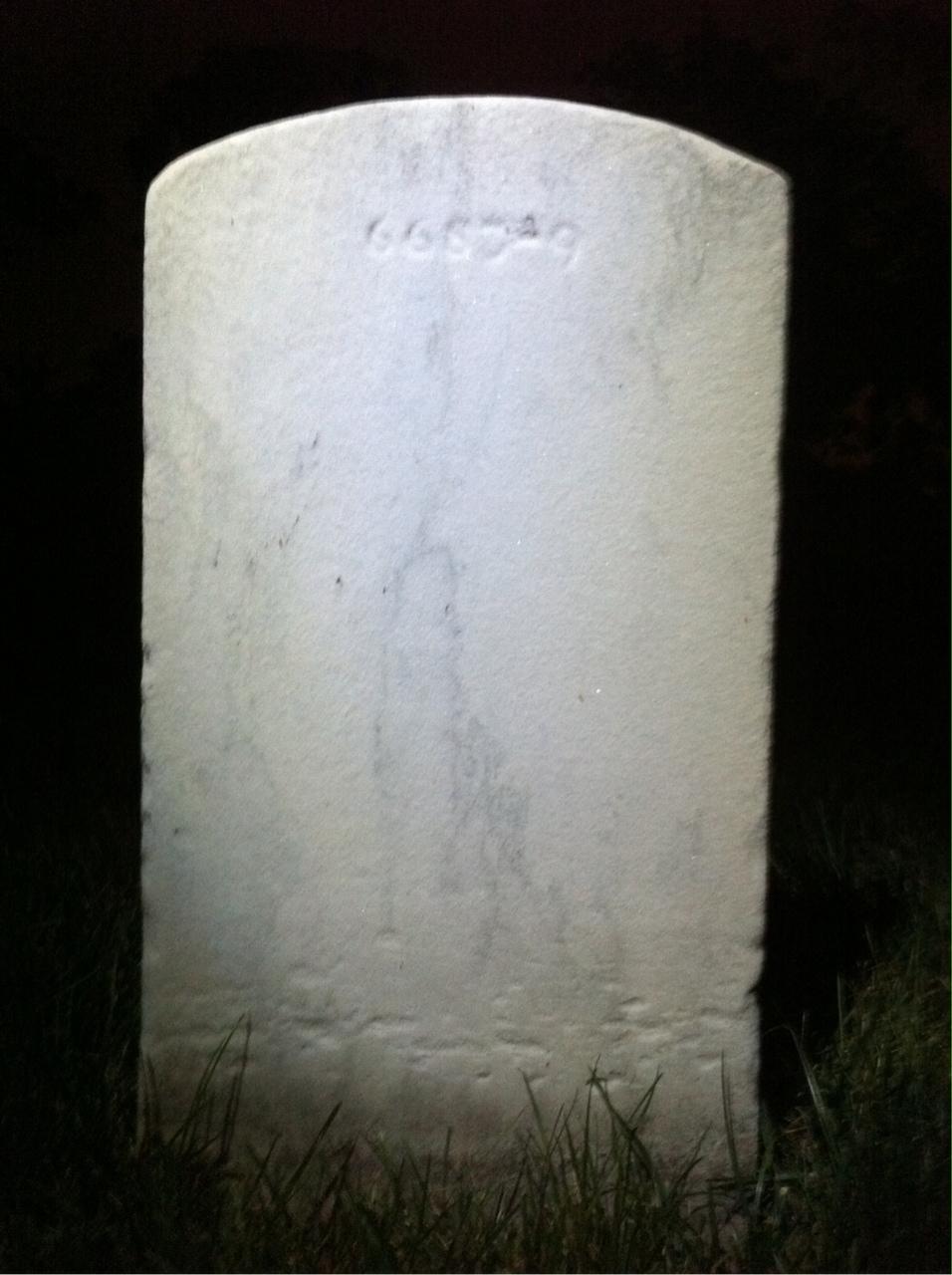 Back of headstone — William Boggs