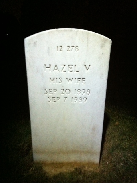 Back of headstone — William Logan