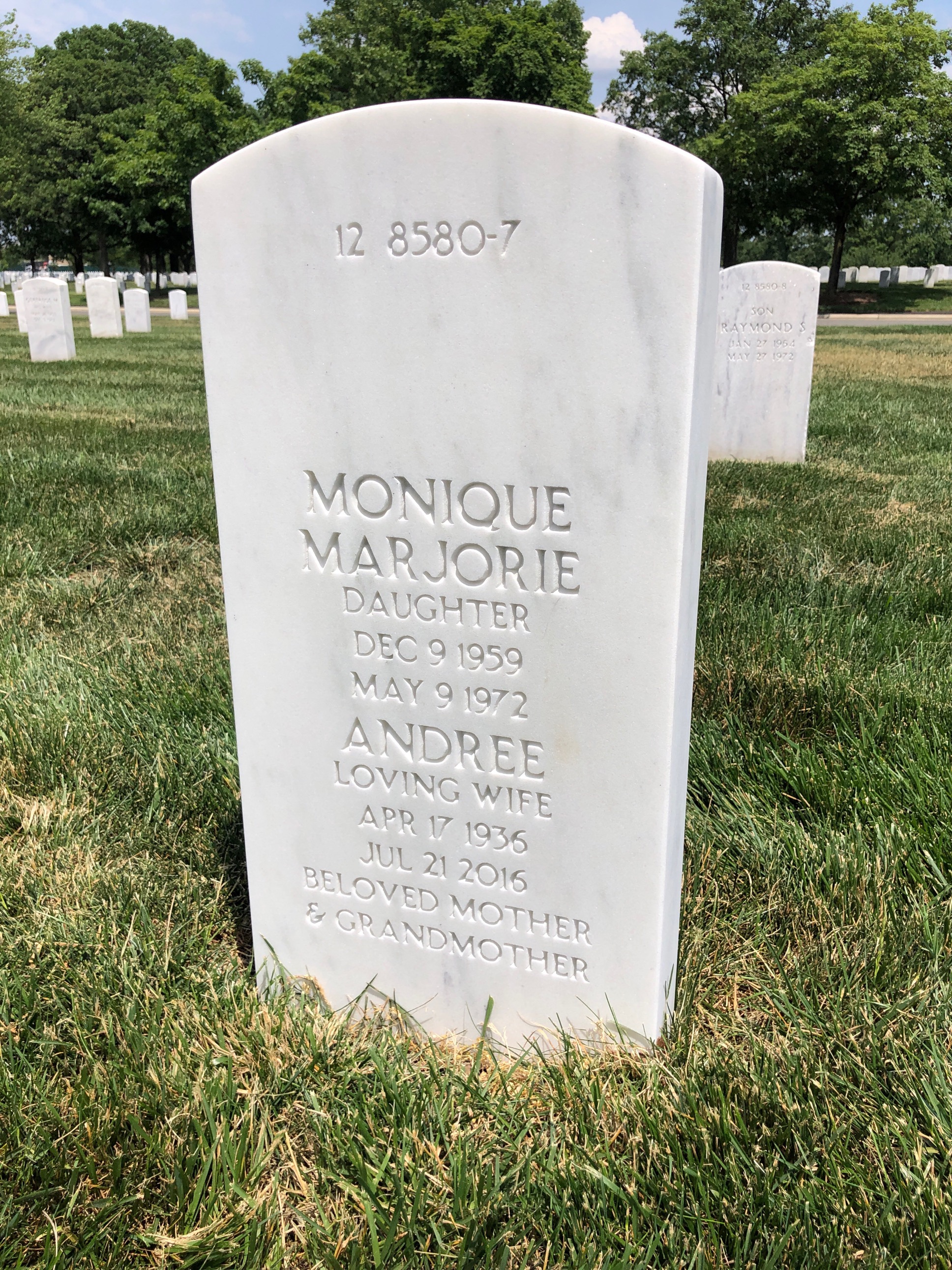 Back of headstone — Dmytro Andriuk
