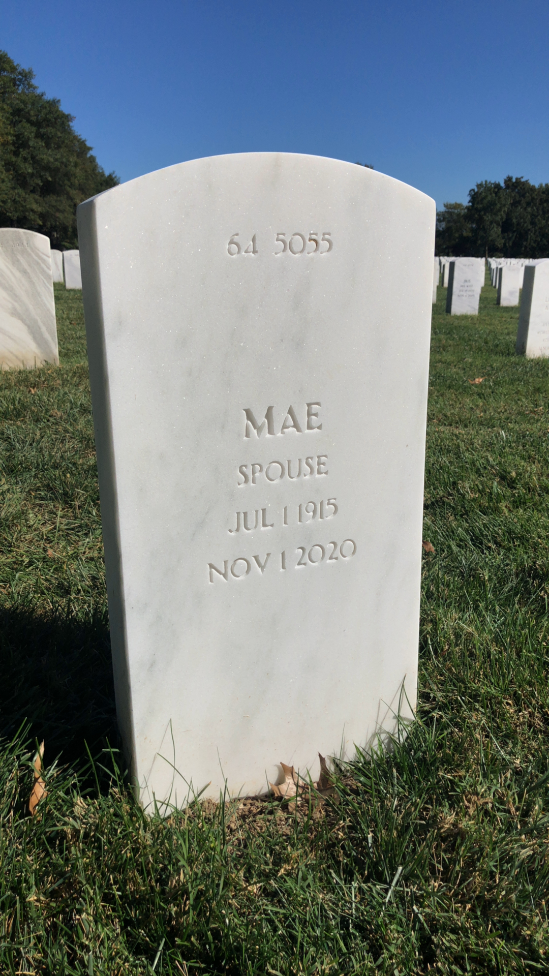 Back of headstone — Jacob Diem