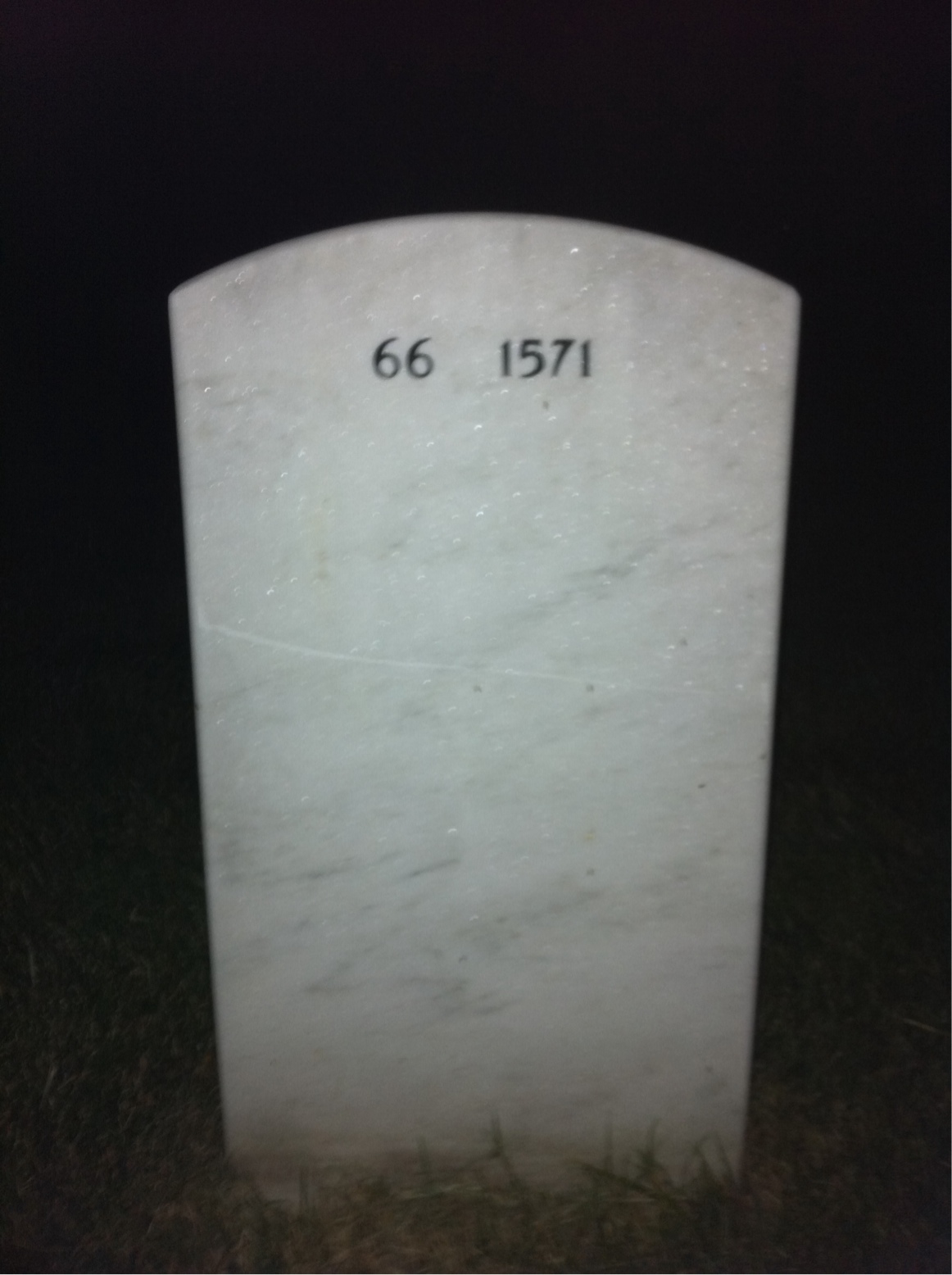 Back of headstone — Julian Palmer