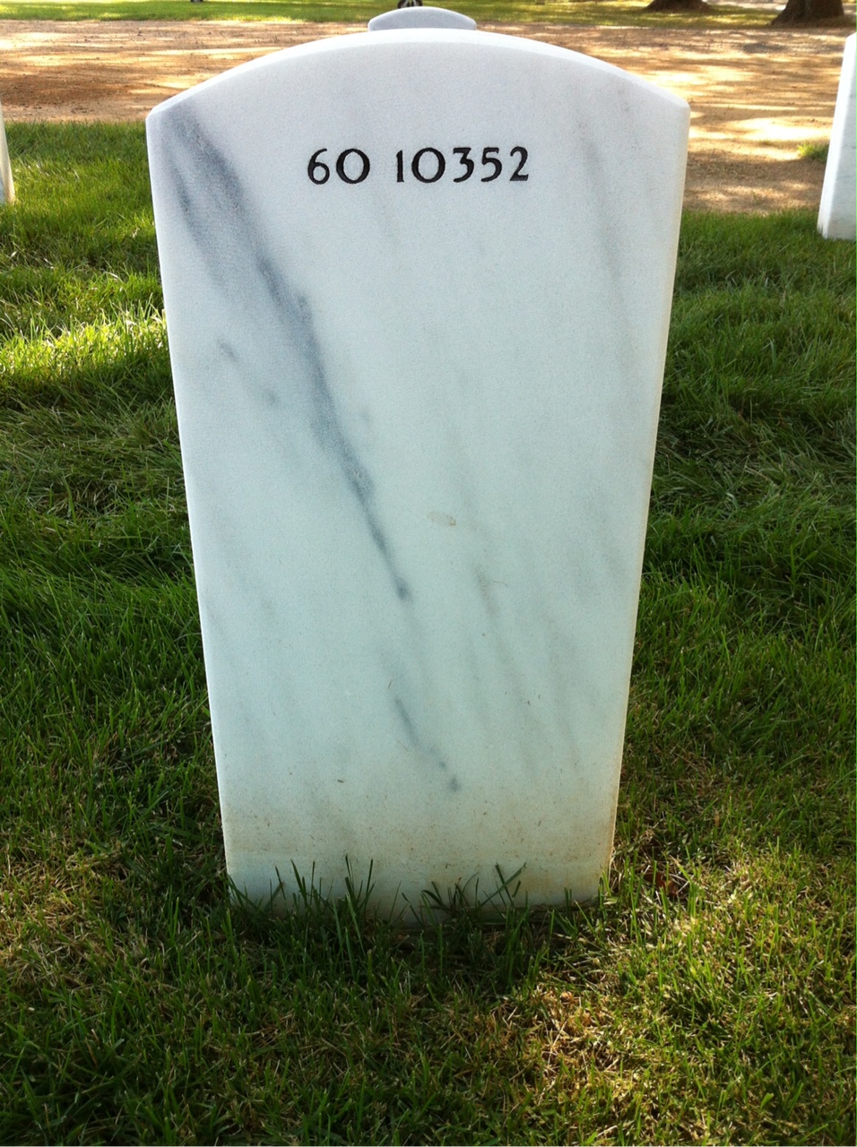 Back of headstone — Peter Bohler