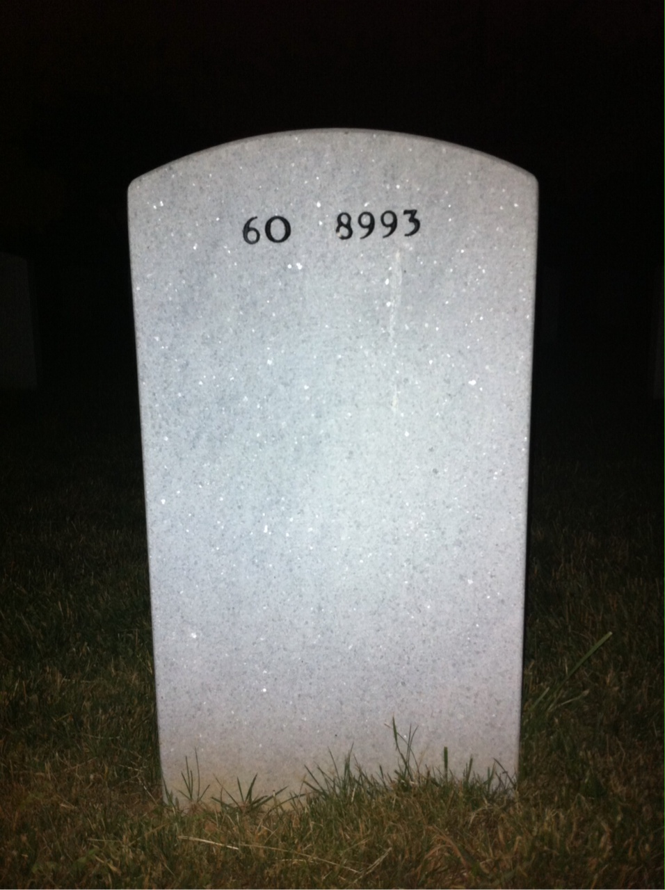 Back of headstone — Lawrence Taffe