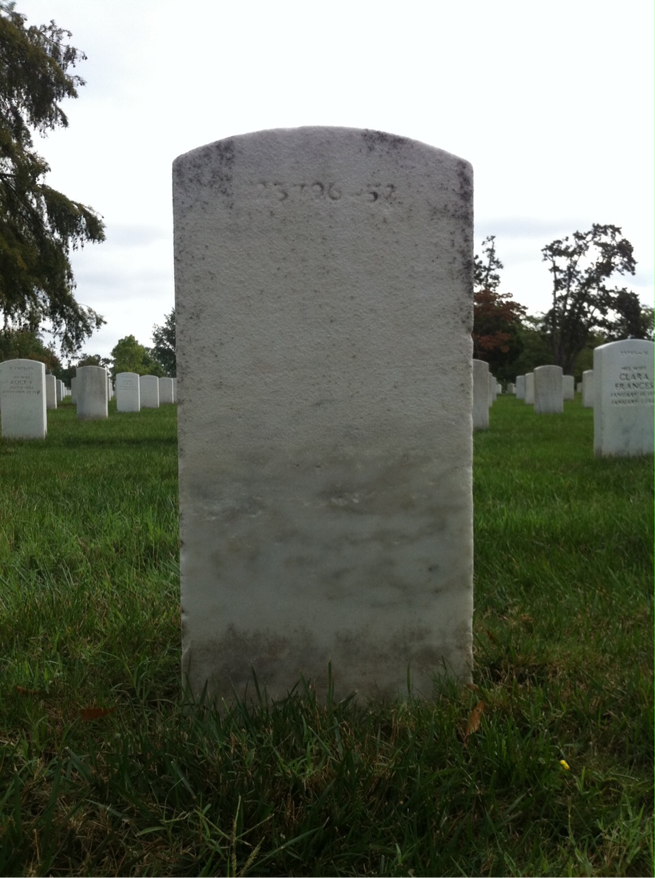Back of headstone — Cornelius Monahan
