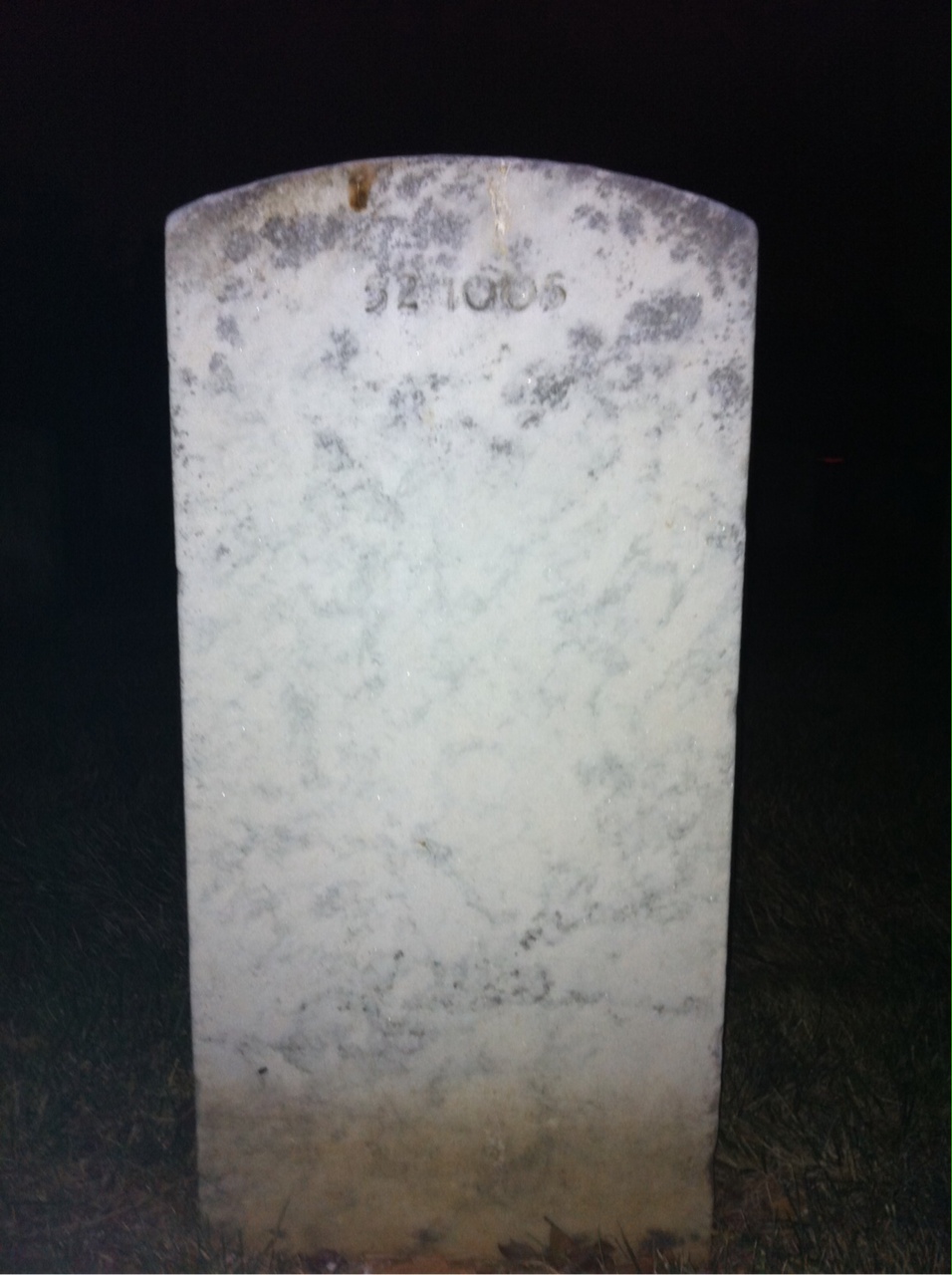 Back of headstone — Joseph More