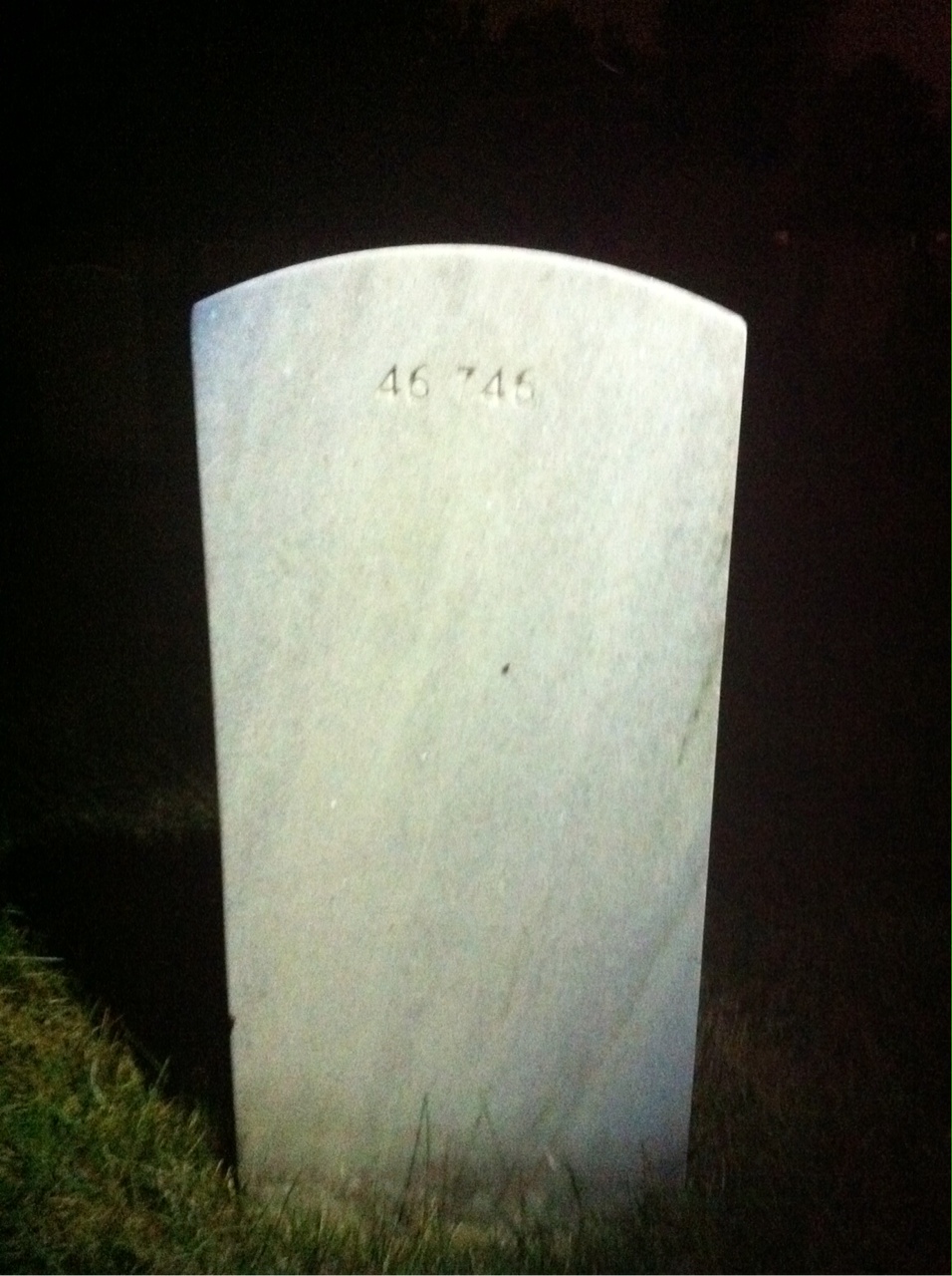Back of headstone — Albert Allen