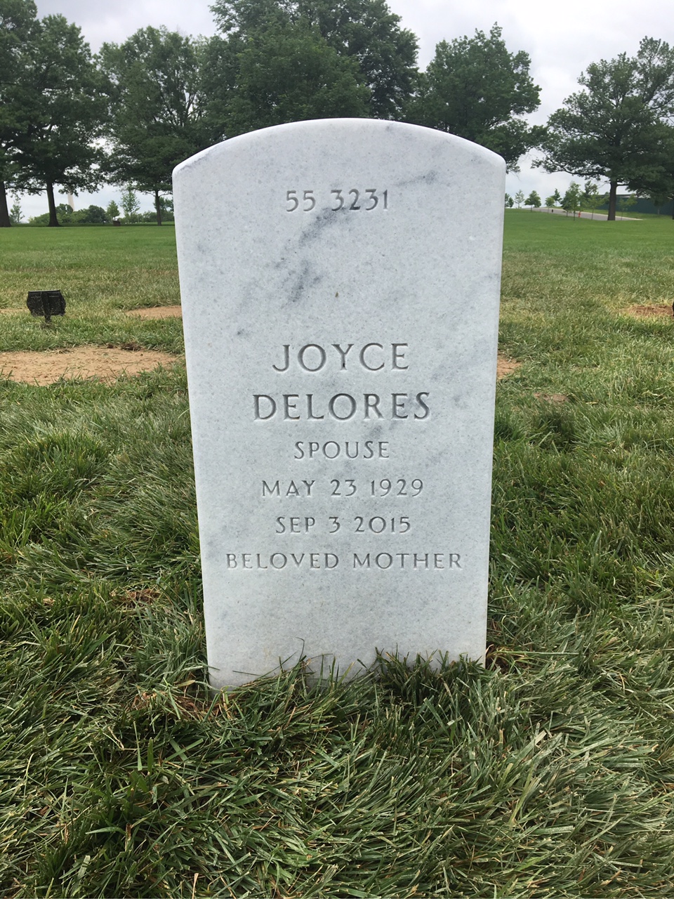 Back of headstone — Louis Mungin