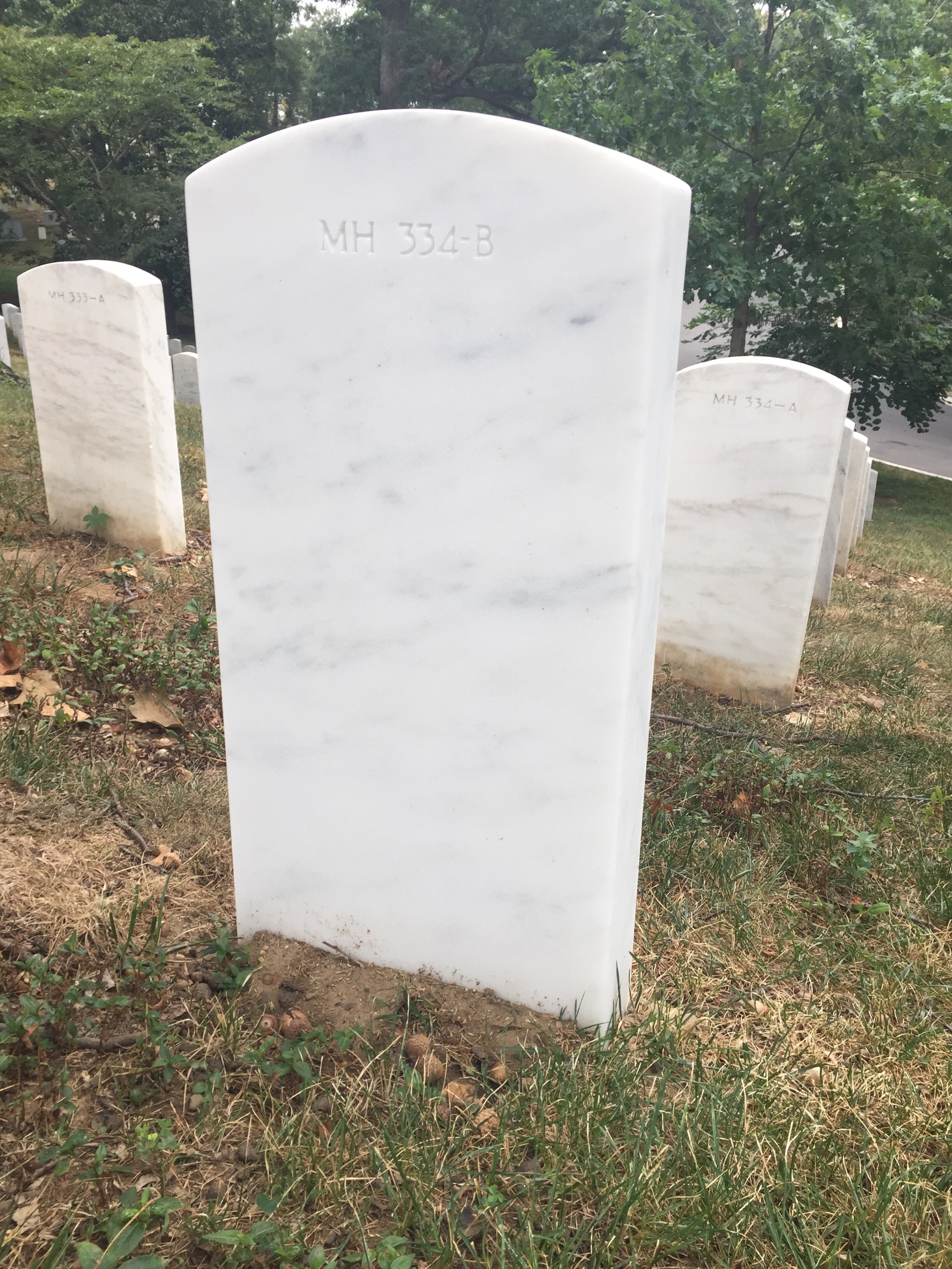 Back of headstone — William Bohnaker