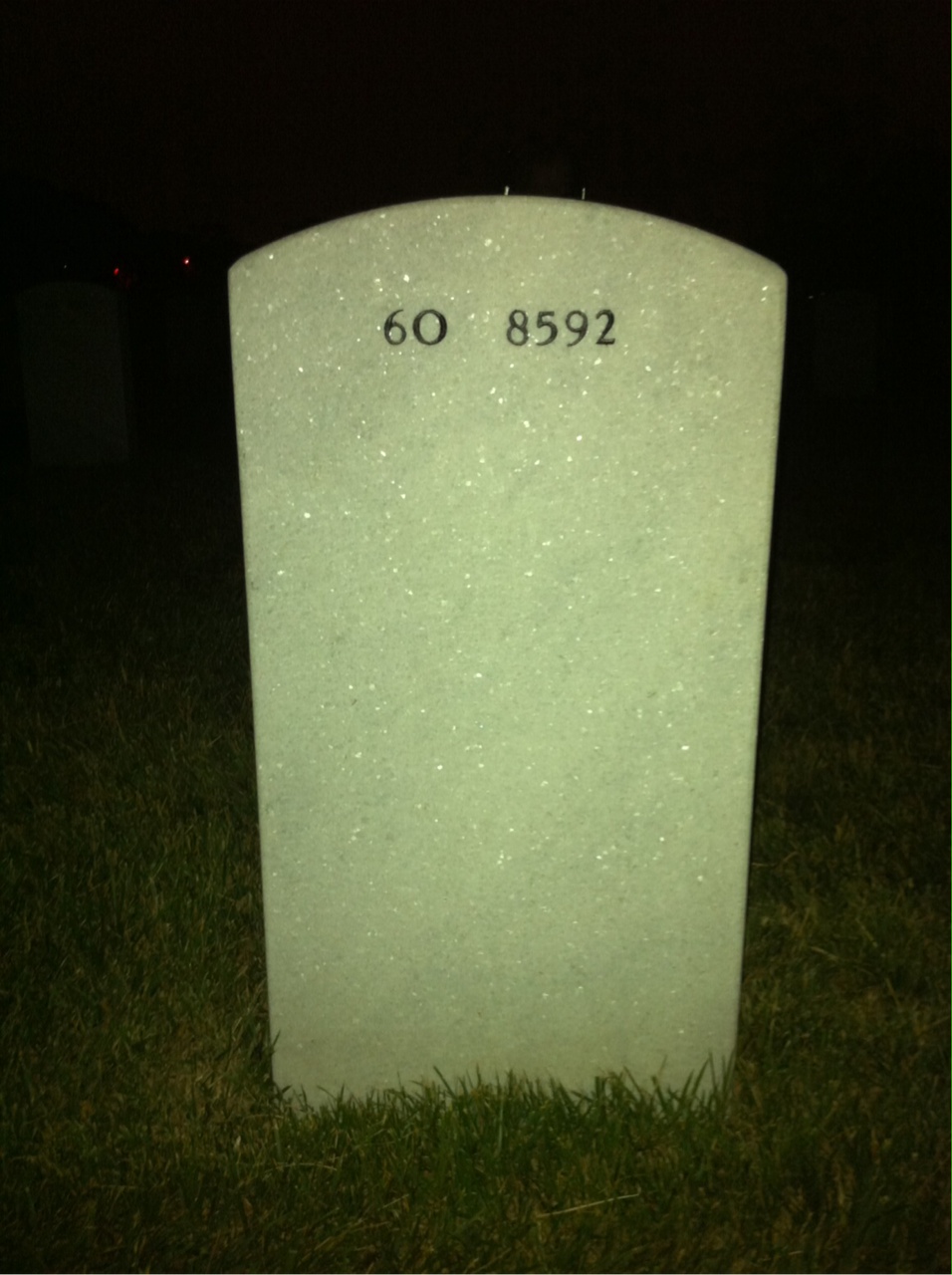 Back of headstone — Arthur Clark
