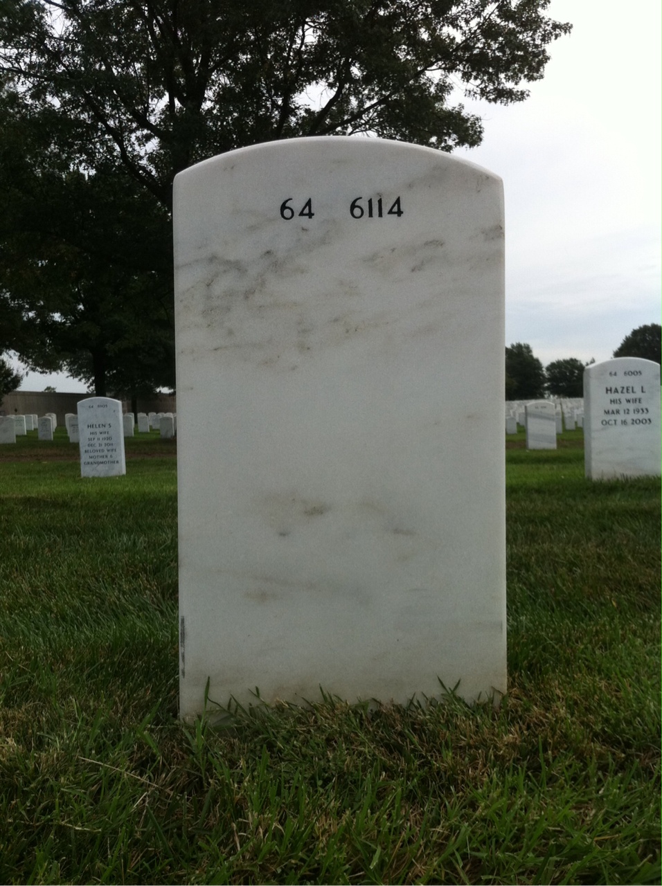 Back of headstone — Edward Council