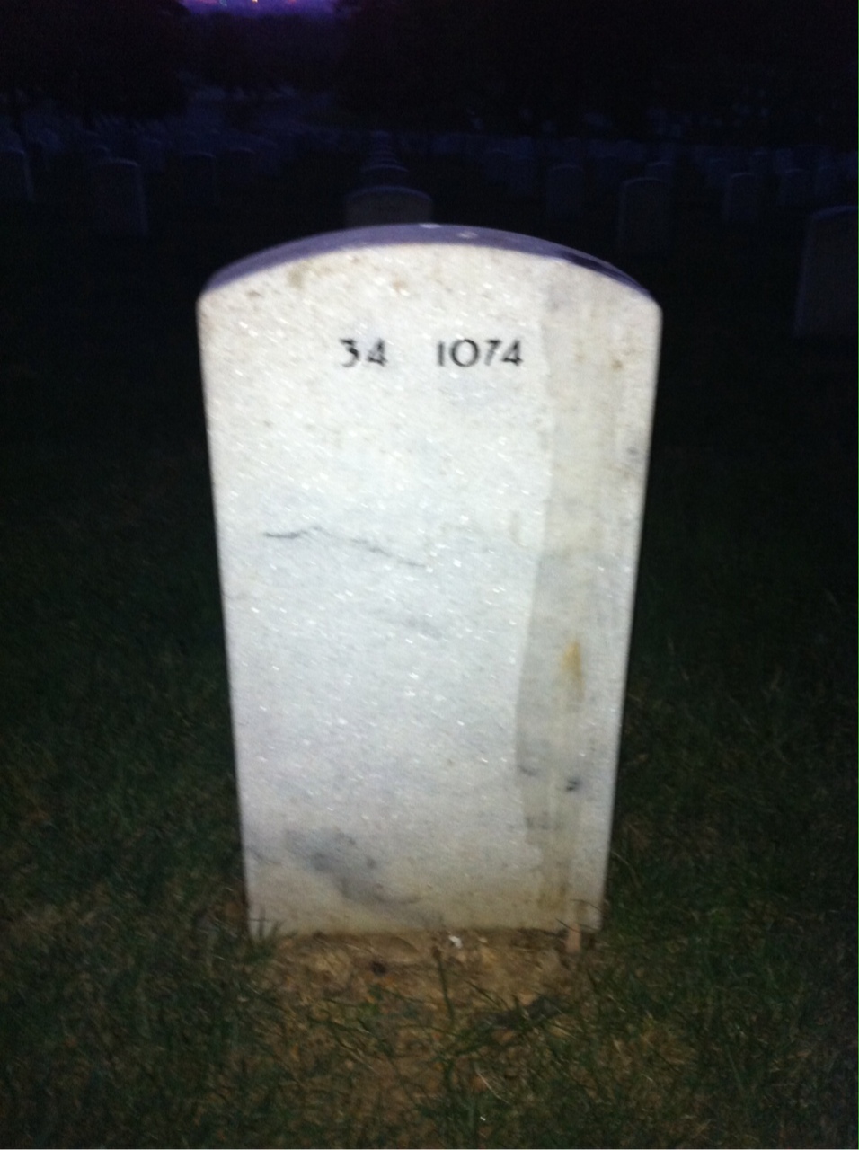 Back of headstone — Carl Folsom