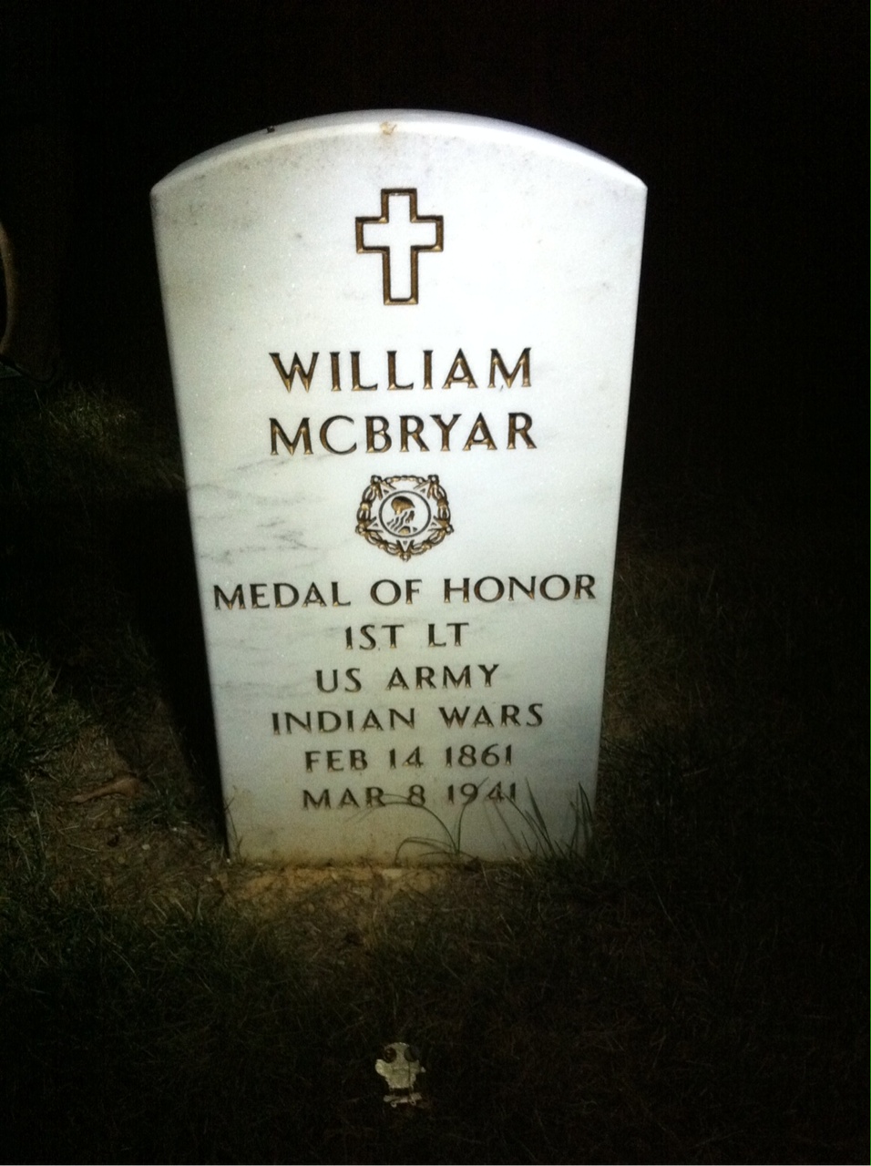 Headstone of William McBryar