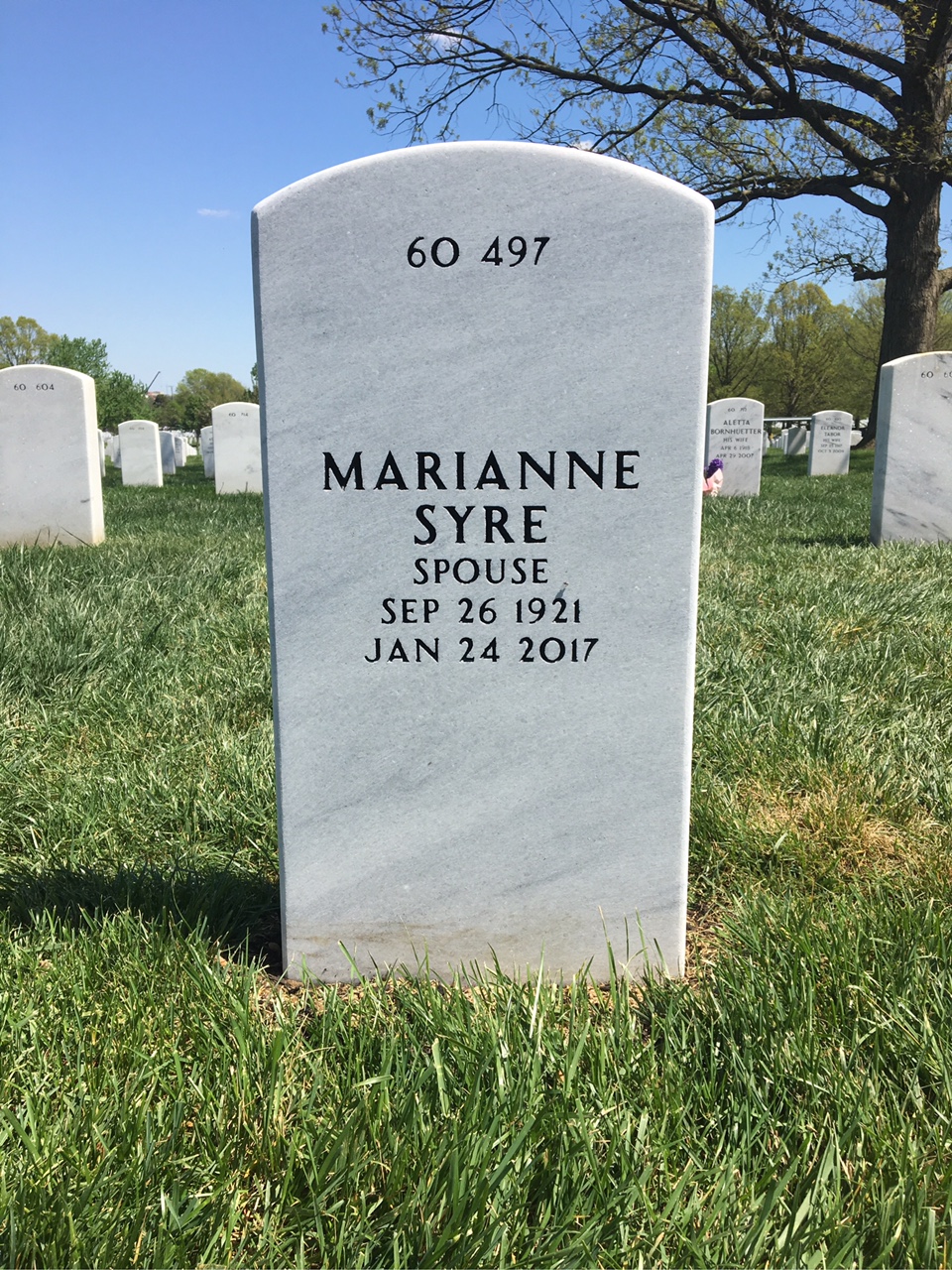 Back of headstone — Demelt Walker