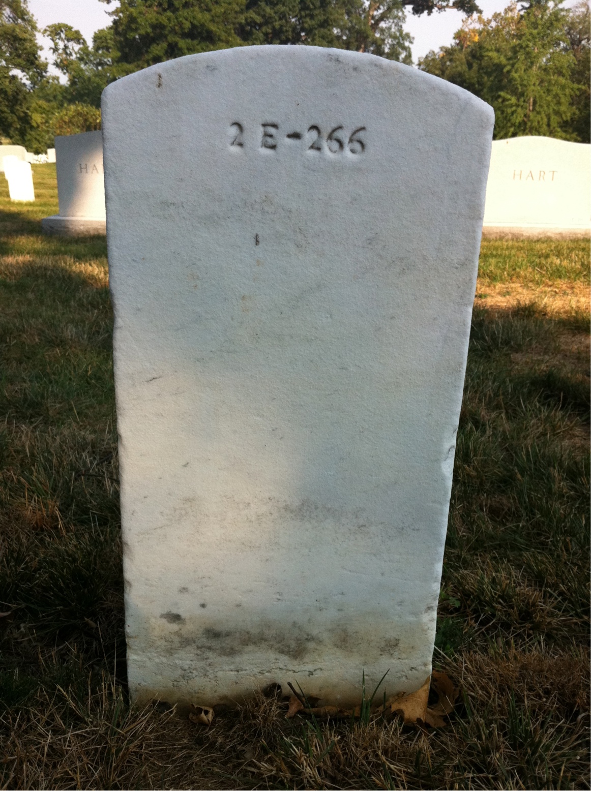 Back of headstone — Carl Atherton