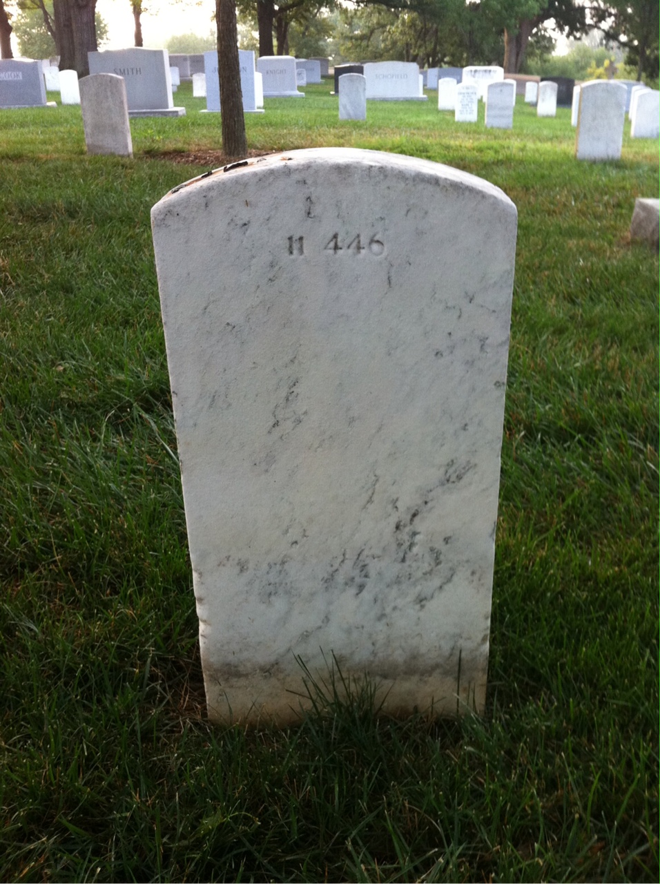 Back of headstone — Cora Bergdahl
