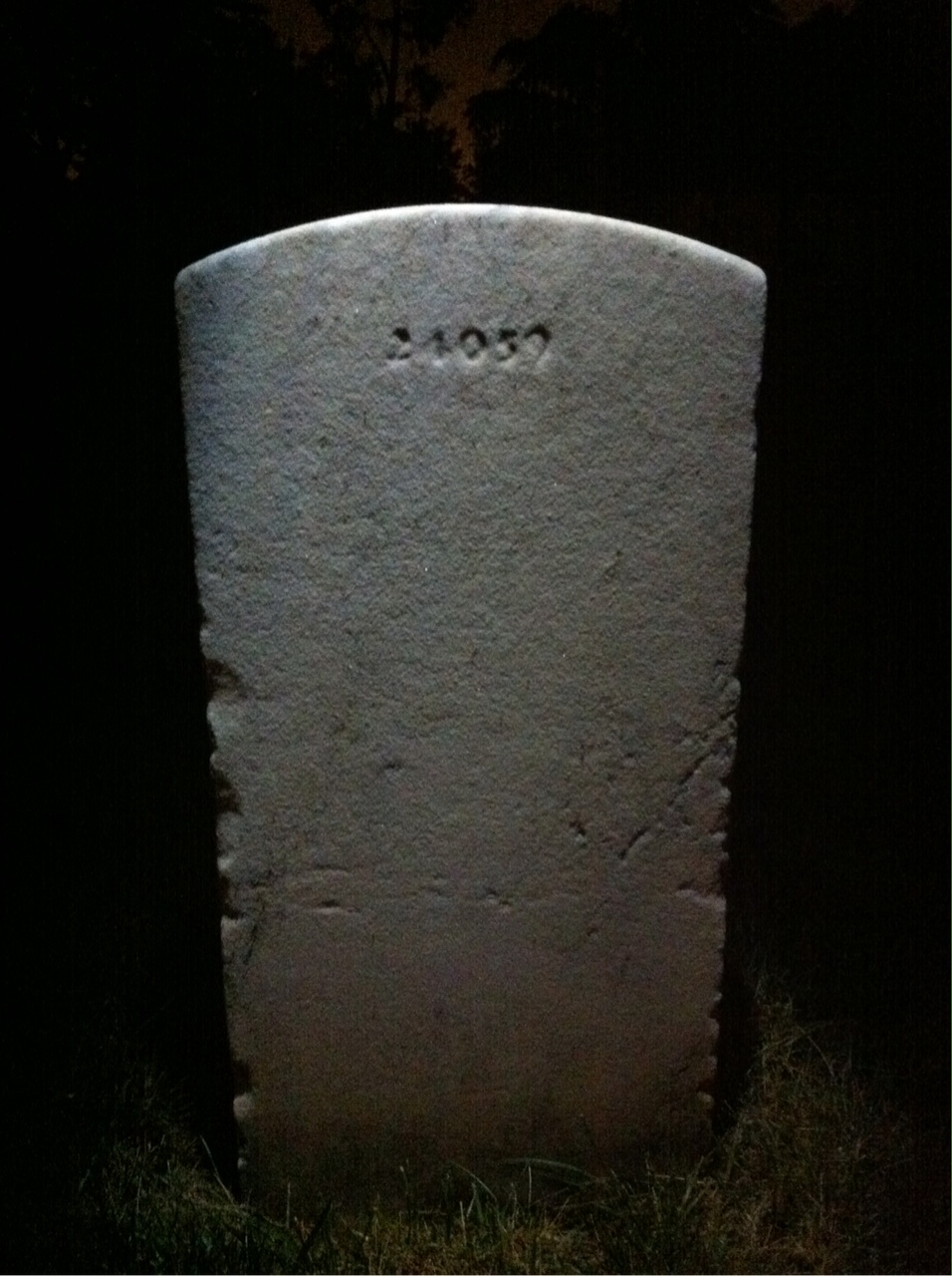 Back of headstone — Charles Morgan