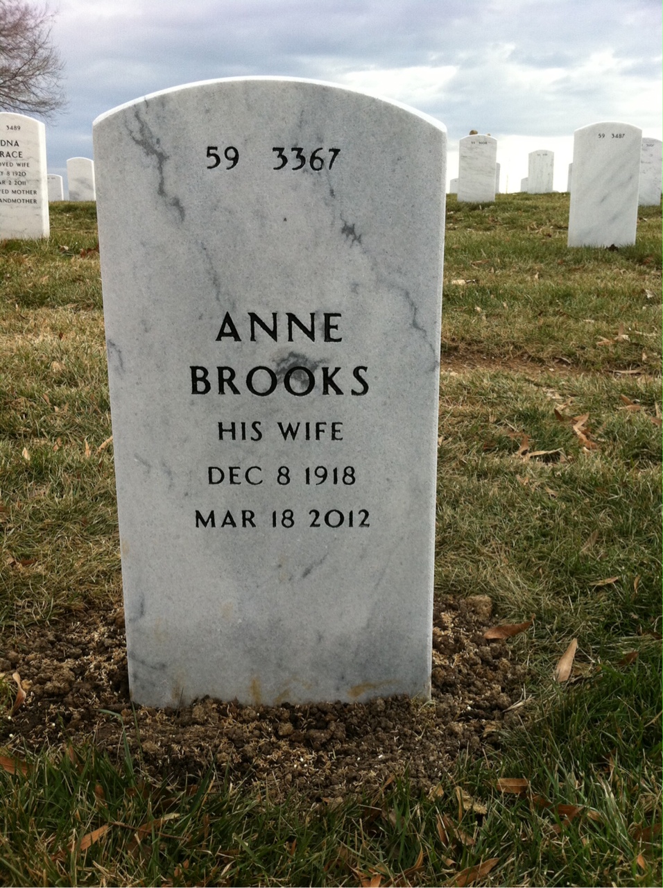 Back of headstone — William Willis