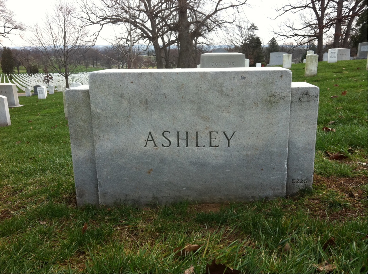 Back of headstone — Morgan Ashley