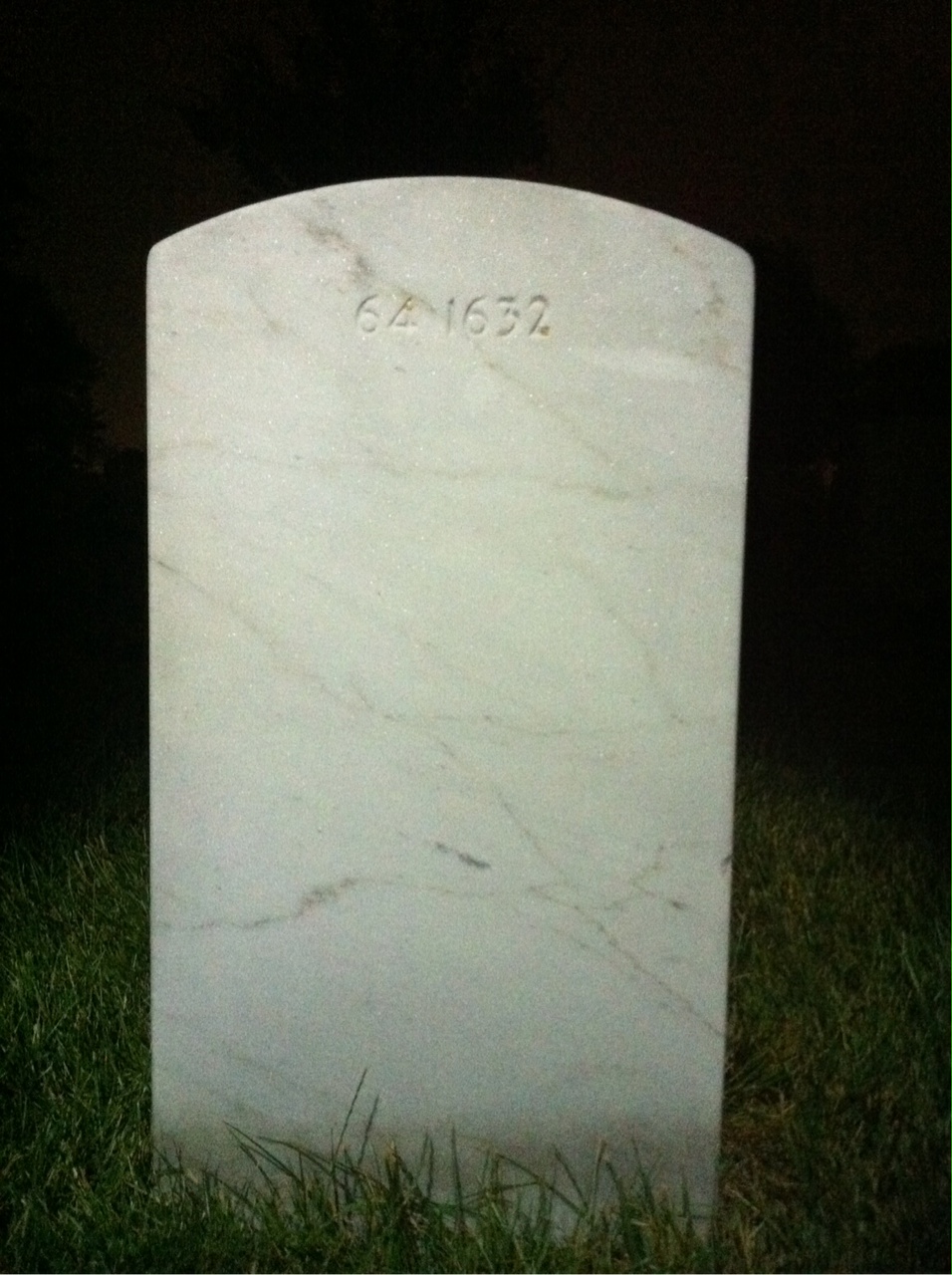 Back of headstone — Edward Banks